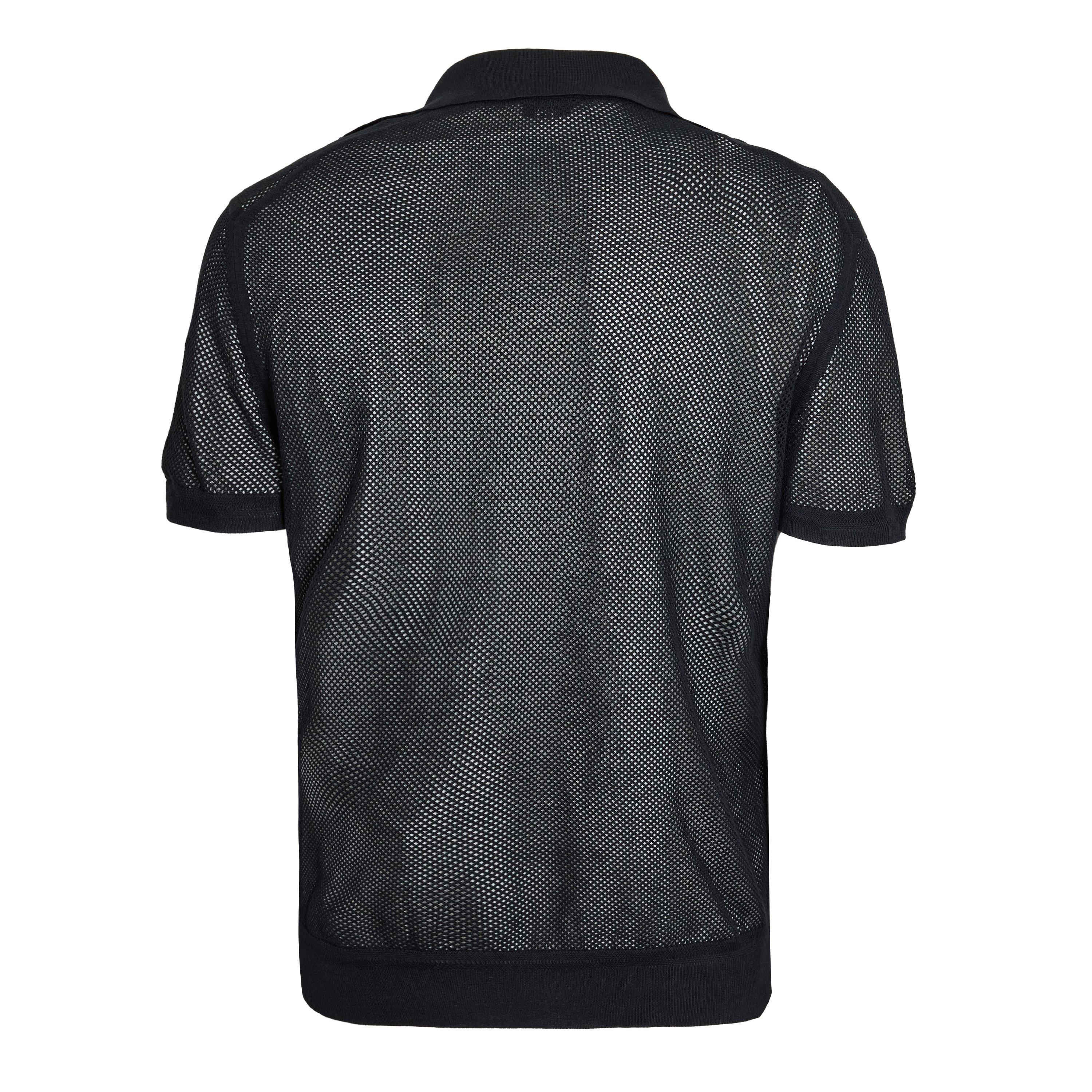 Black - Tom Ford - TF Mesh SS Polo Sn62 - 2