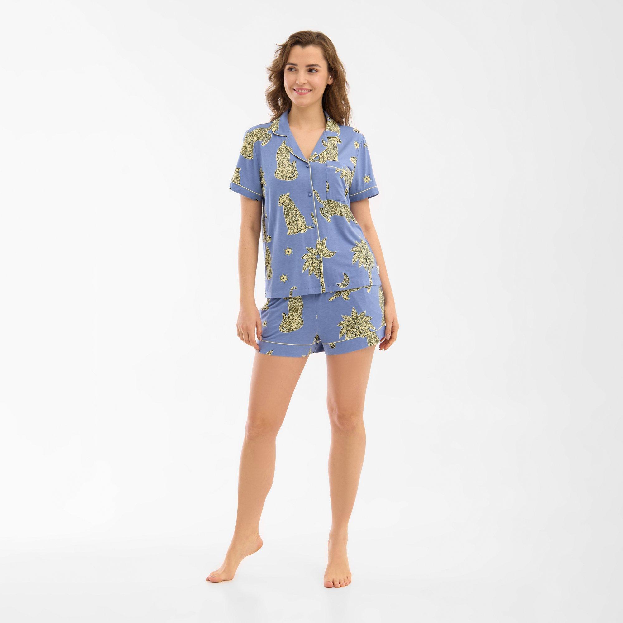 Leopard Sun - Chelsea Peers - Women's Short Sleeve Pyjama Set - 2