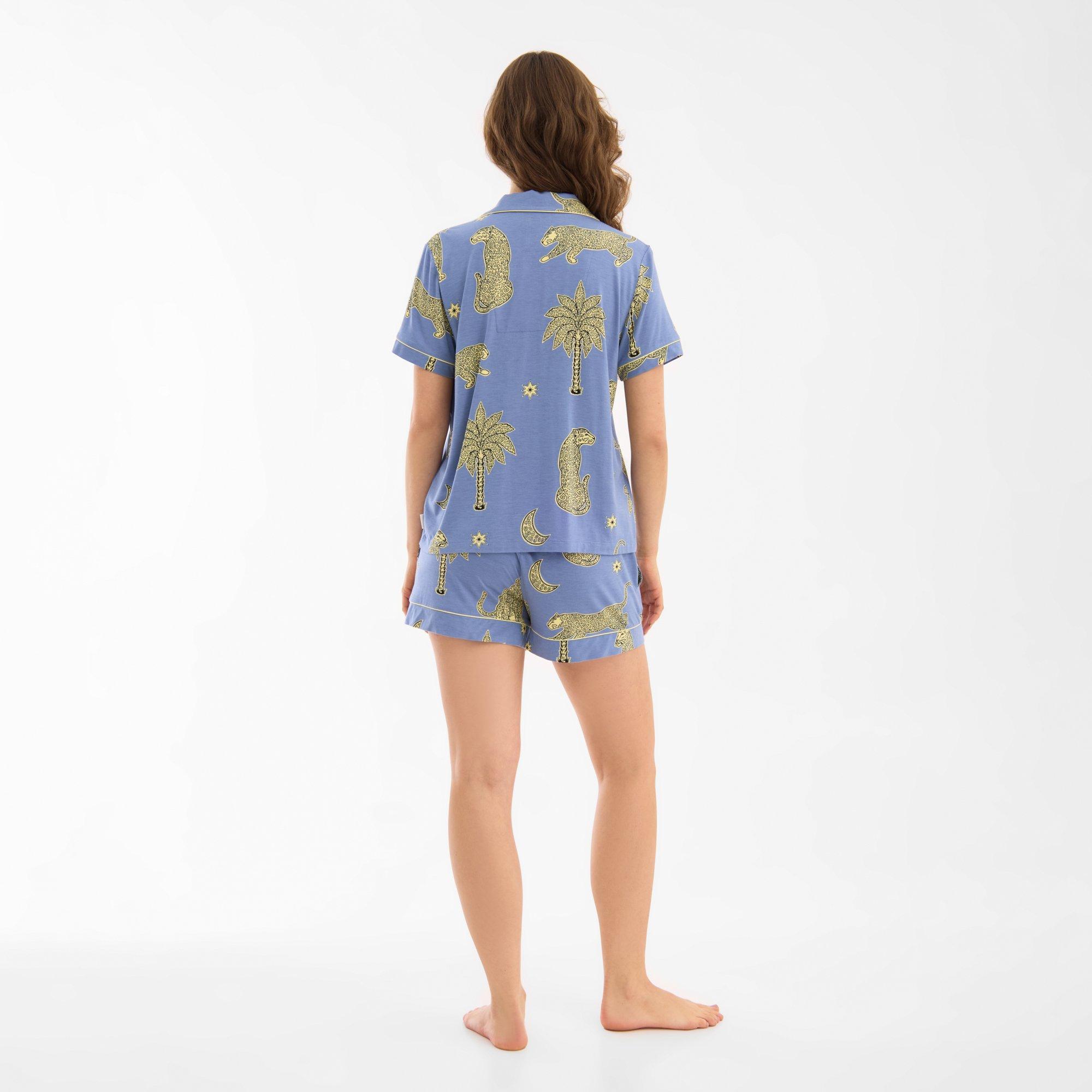 Leopard Sun - Chelsea Peers - Women's Short Sleeve Pyjama Set - 3