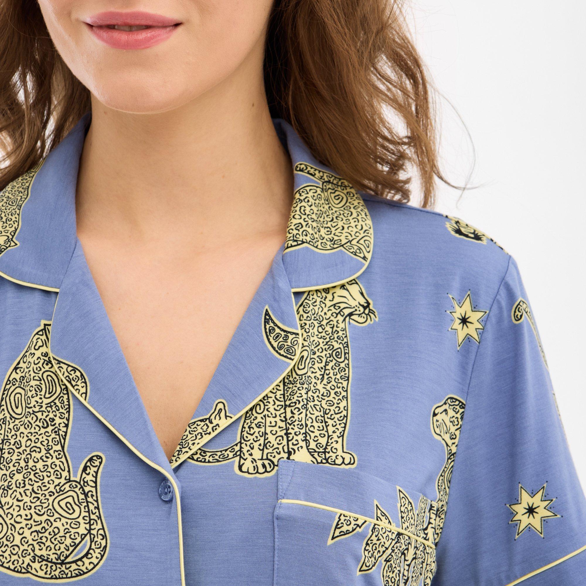 Leopard Sun - Chelsea Peers - Women's Short Sleeve Pyjama Set - 4