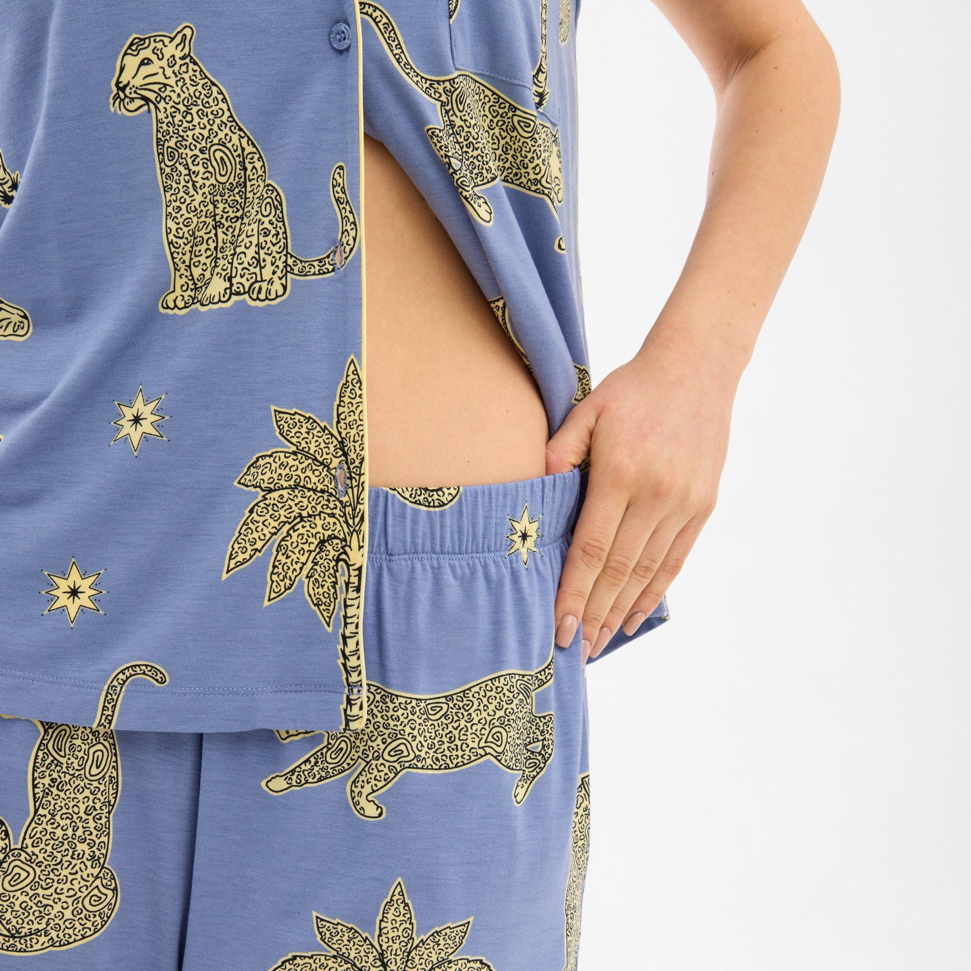 Leopard Sun - Chelsea Peers - Women's Short Sleeve Pyjama Set - 5