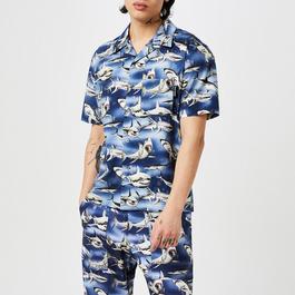 Palm Angels Shark Bowling Shirt