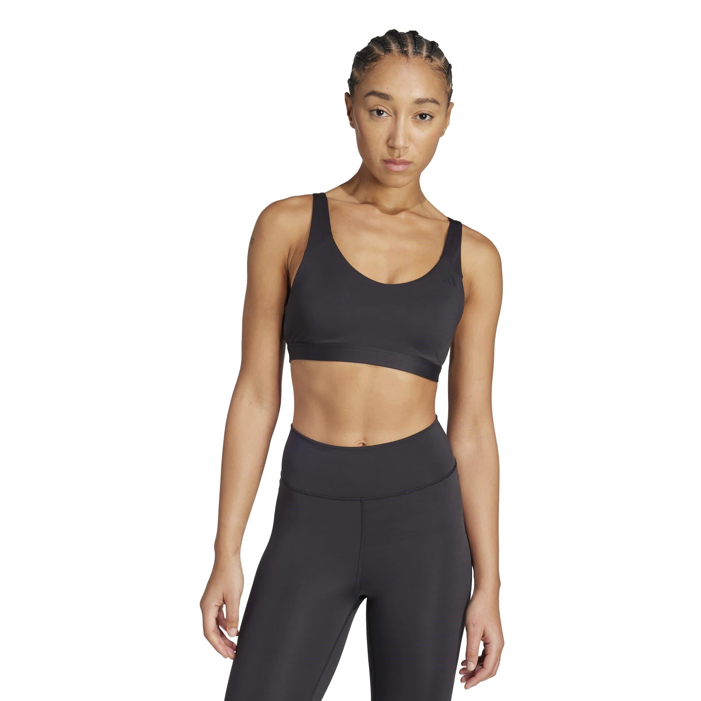 Black - adidas - Women's AllMe Ess Non Wired Medium Impact Sports Bra - 3