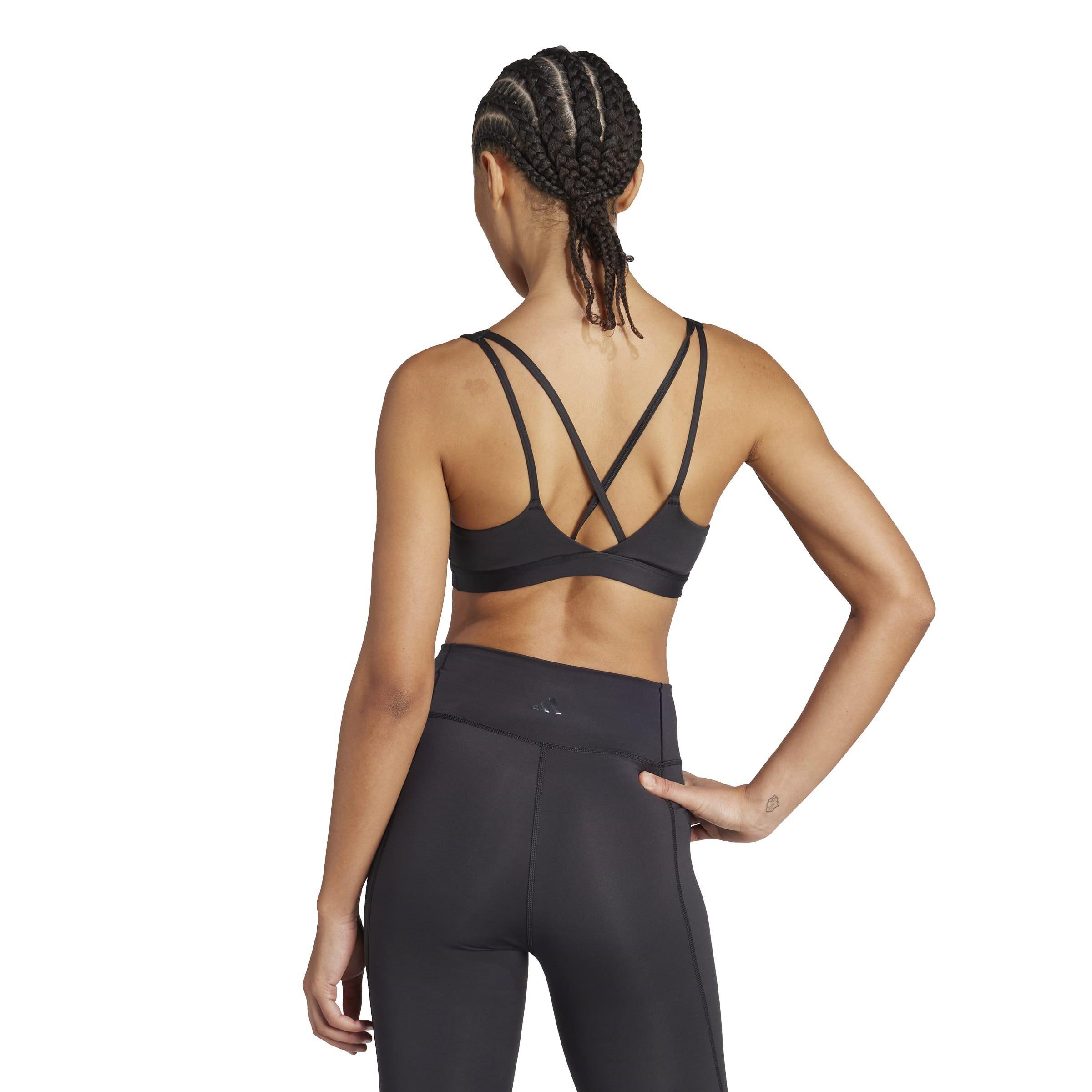 Black - adidas - Women's AllMe Ess Non Wired Medium Impact Sports Bra - 4
