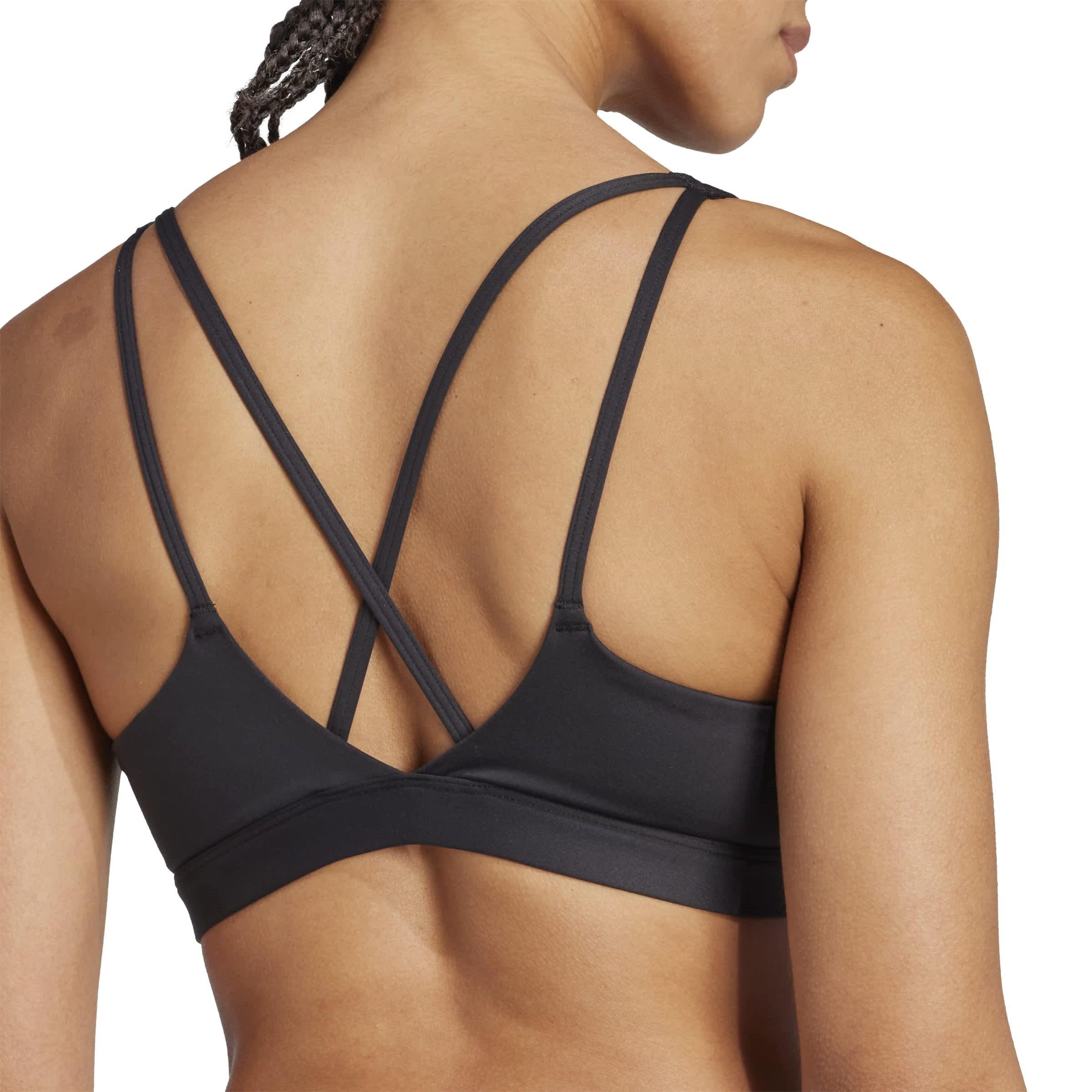 Black - adidas - Women's AllMe Ess Non Wired Medium Impact Sports Bra - 5