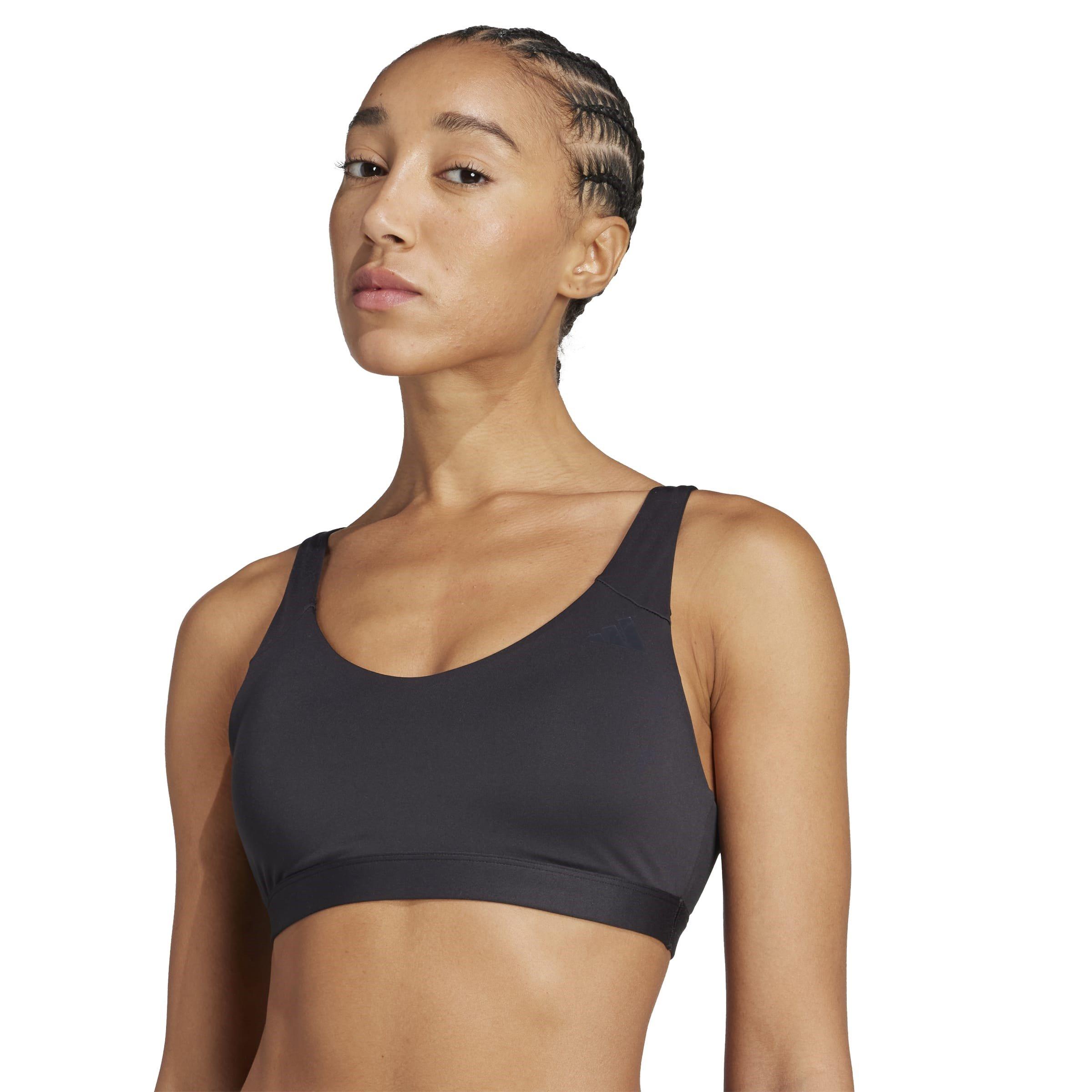 Black - adidas - Women's AllMe Ess Non Wired Medium Impact Sports Bra - 6