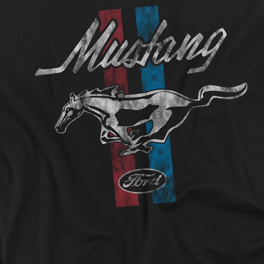 Black - Ford - Mustang Stripes T-Shirt Black - 2