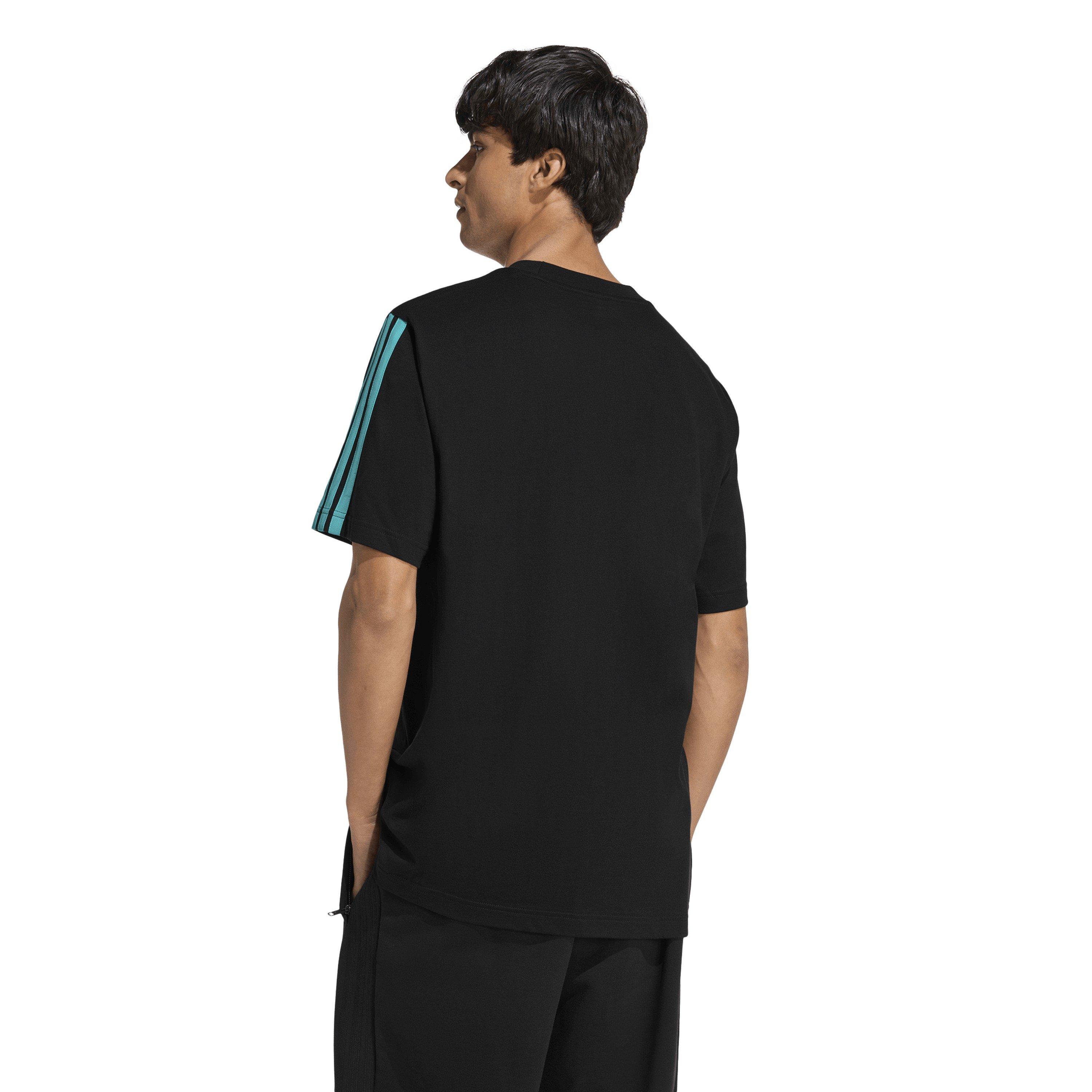 Schwarz/Mint Rush - adidas - Adidas Mer DNA Tee Sn10 - 3