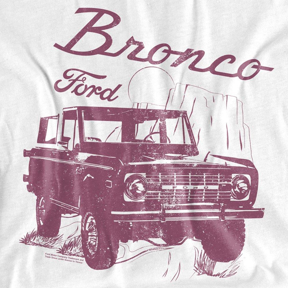 White - Ford - Ford Bronco Wild West Long Sleeve T-Shirt White - 2