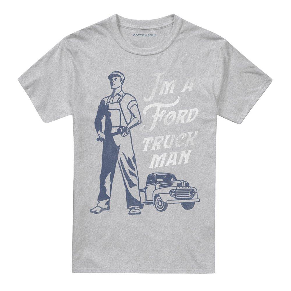 Light Grey - Ford - Ford Truck Man Classic T-Shirt Athletic Heather - 4