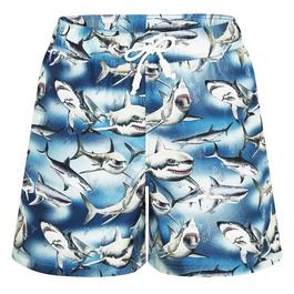 Palm Angels Shark Print Swimming Shorts