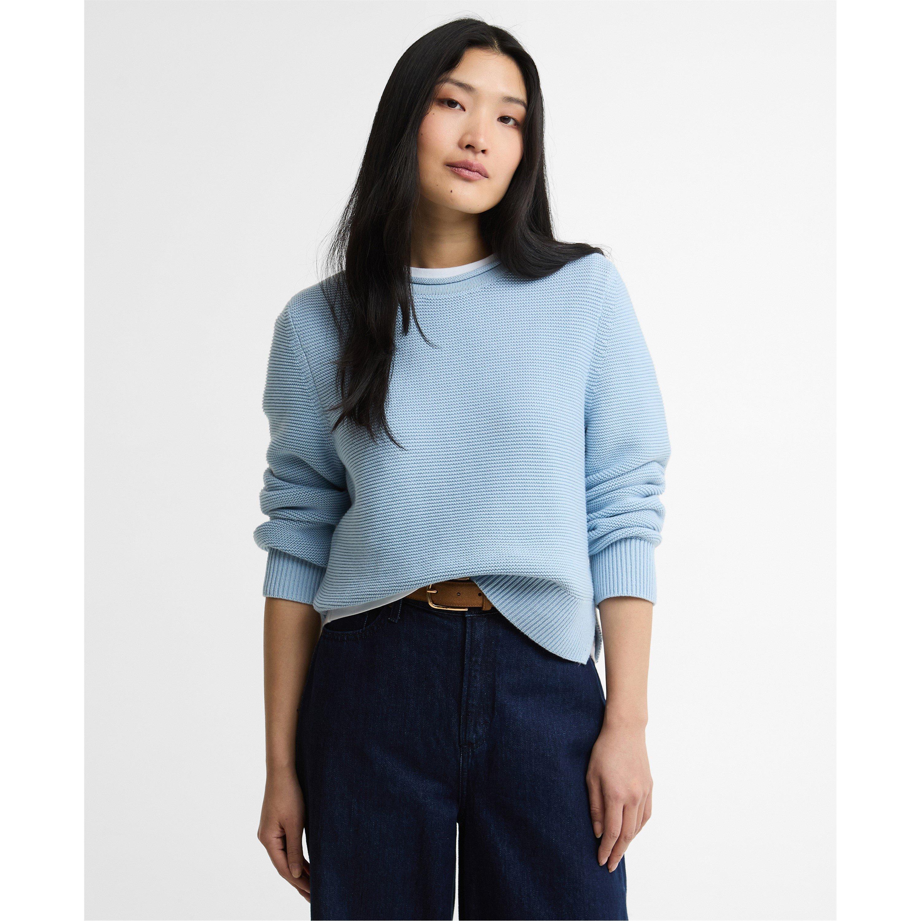 Celestial Blue - Barbour - Women's Crew Neck Jumper - 2