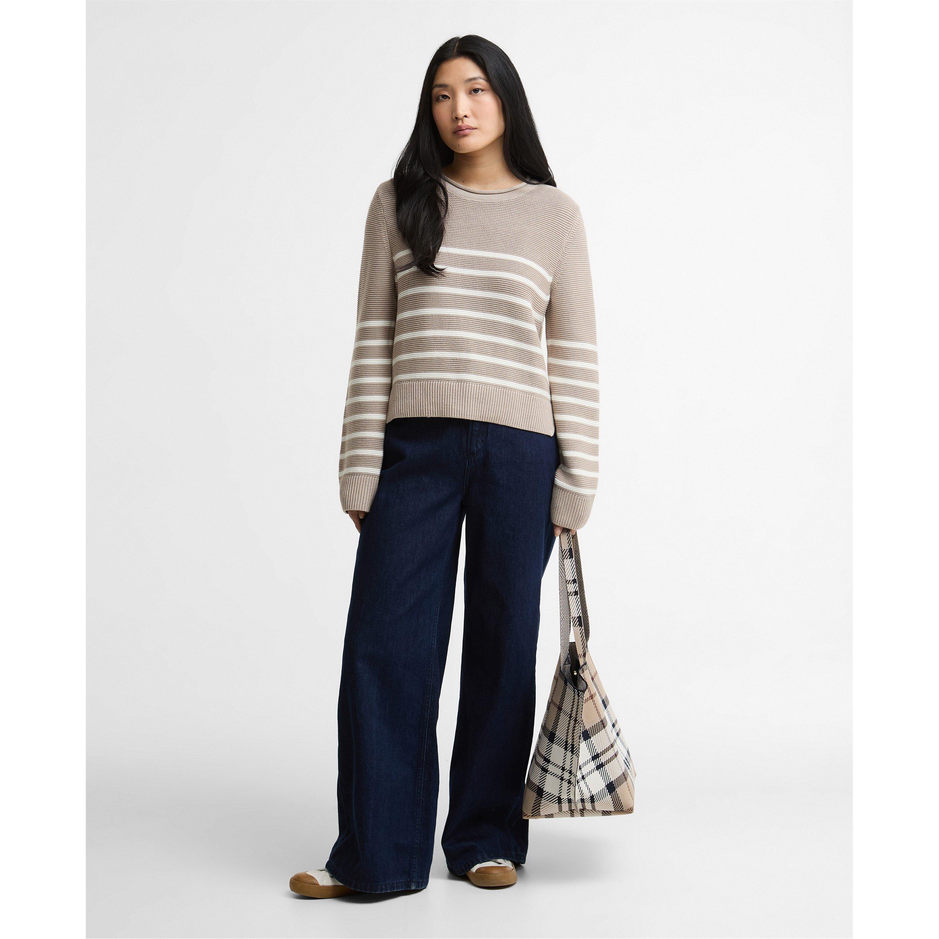 Light Sand Stp - Barbour - Women's Crew Neck Jumper - 6