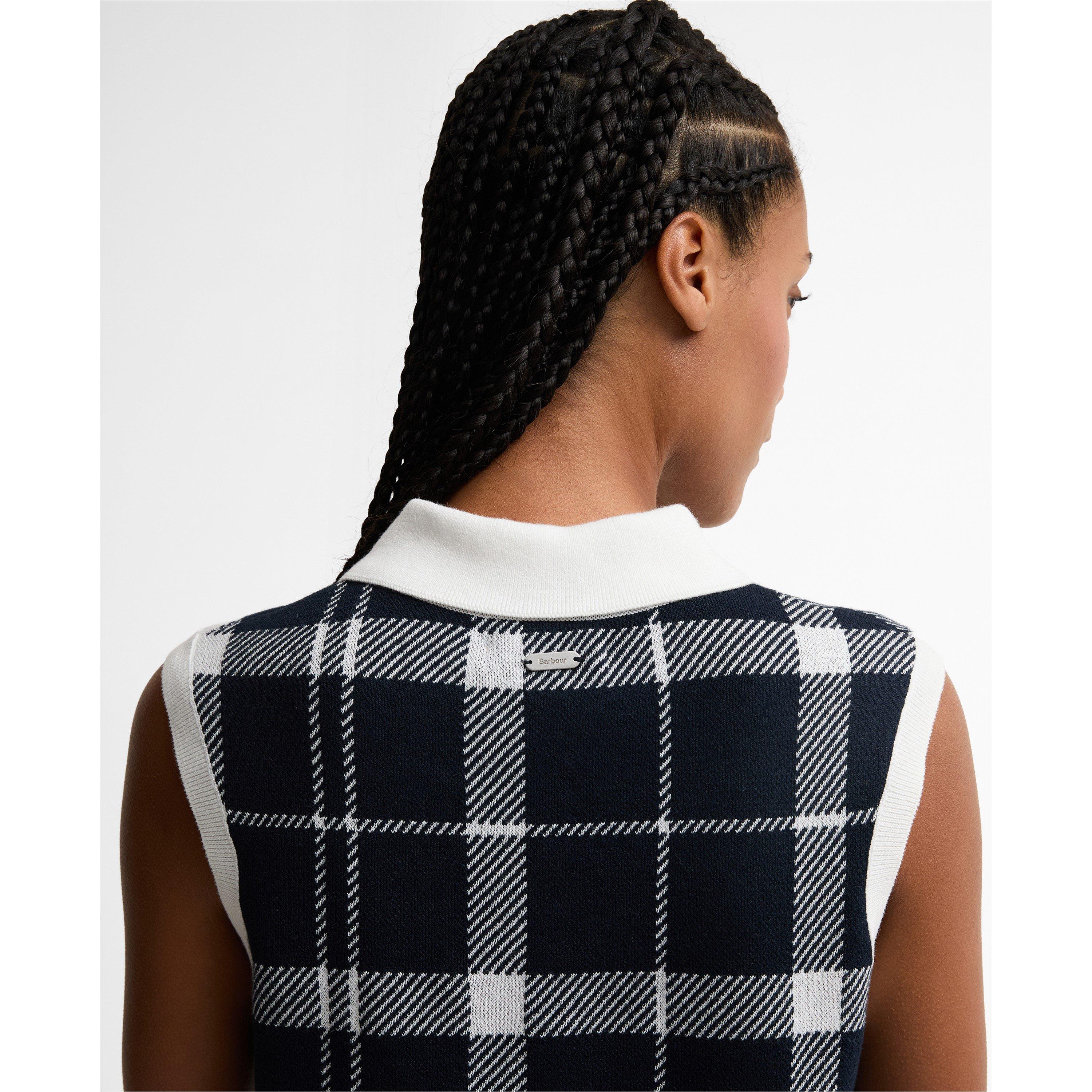Multi Check - Barbour - Women's Knitted Short Sleeve Polo Shirt - 5