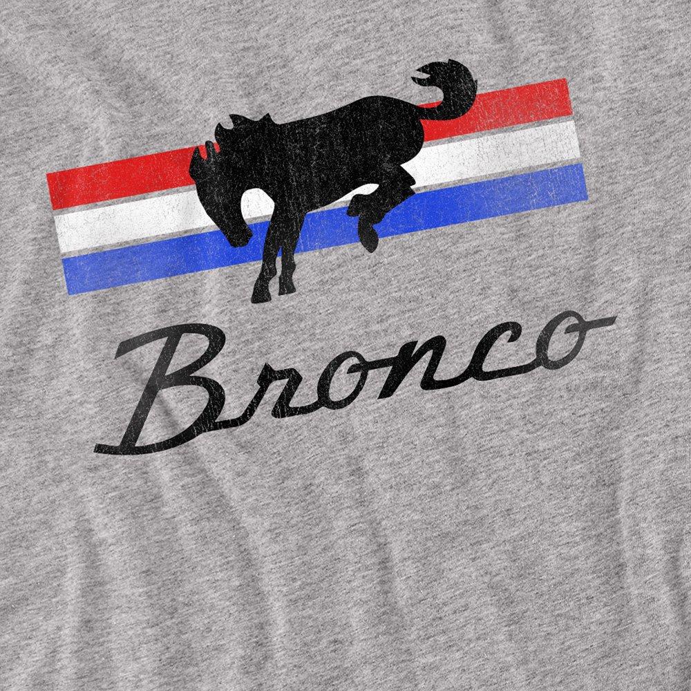Light Grey - Ford - Ford Bronco Bronco Stripes Long Sleeve T-Shirt At - 2