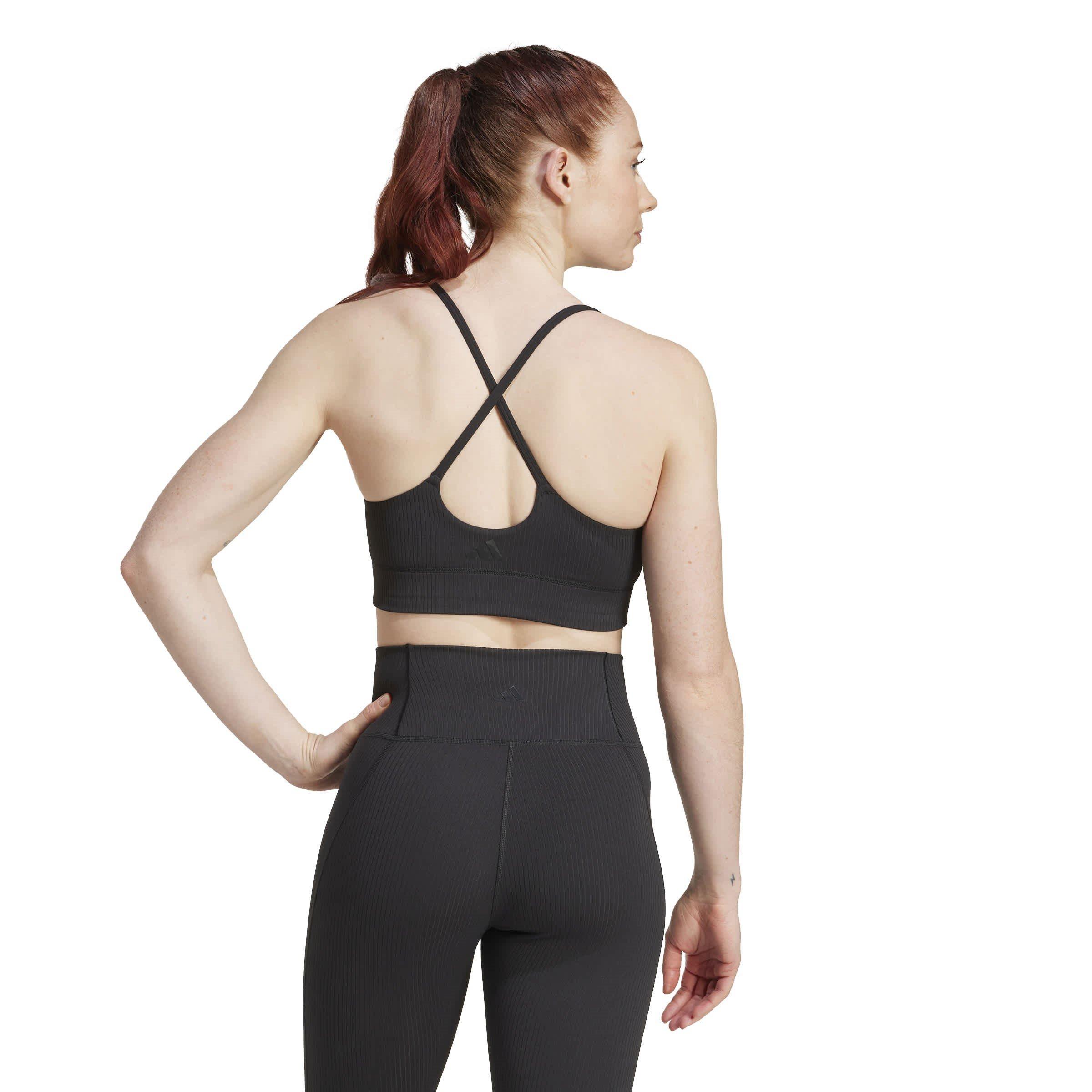 Black - adidas - Me Rib Ls Bra Ld61 - 4