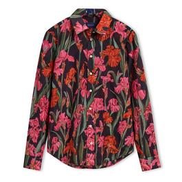 Gant La DoubleJ Artemis foliage-print shirt dress