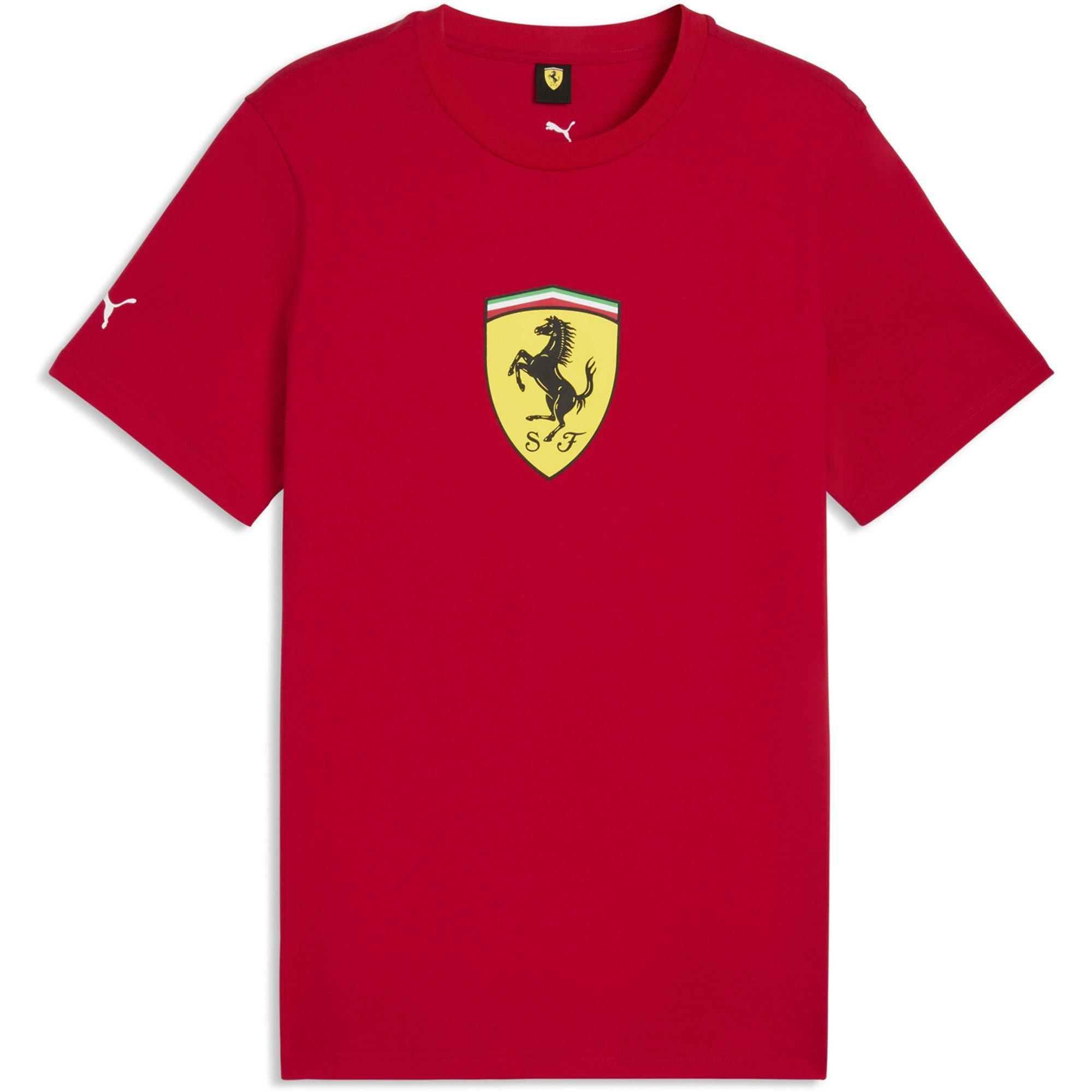 Puma  Scuderia Ferrari Shield Tee Men - Rosso Corsa - S