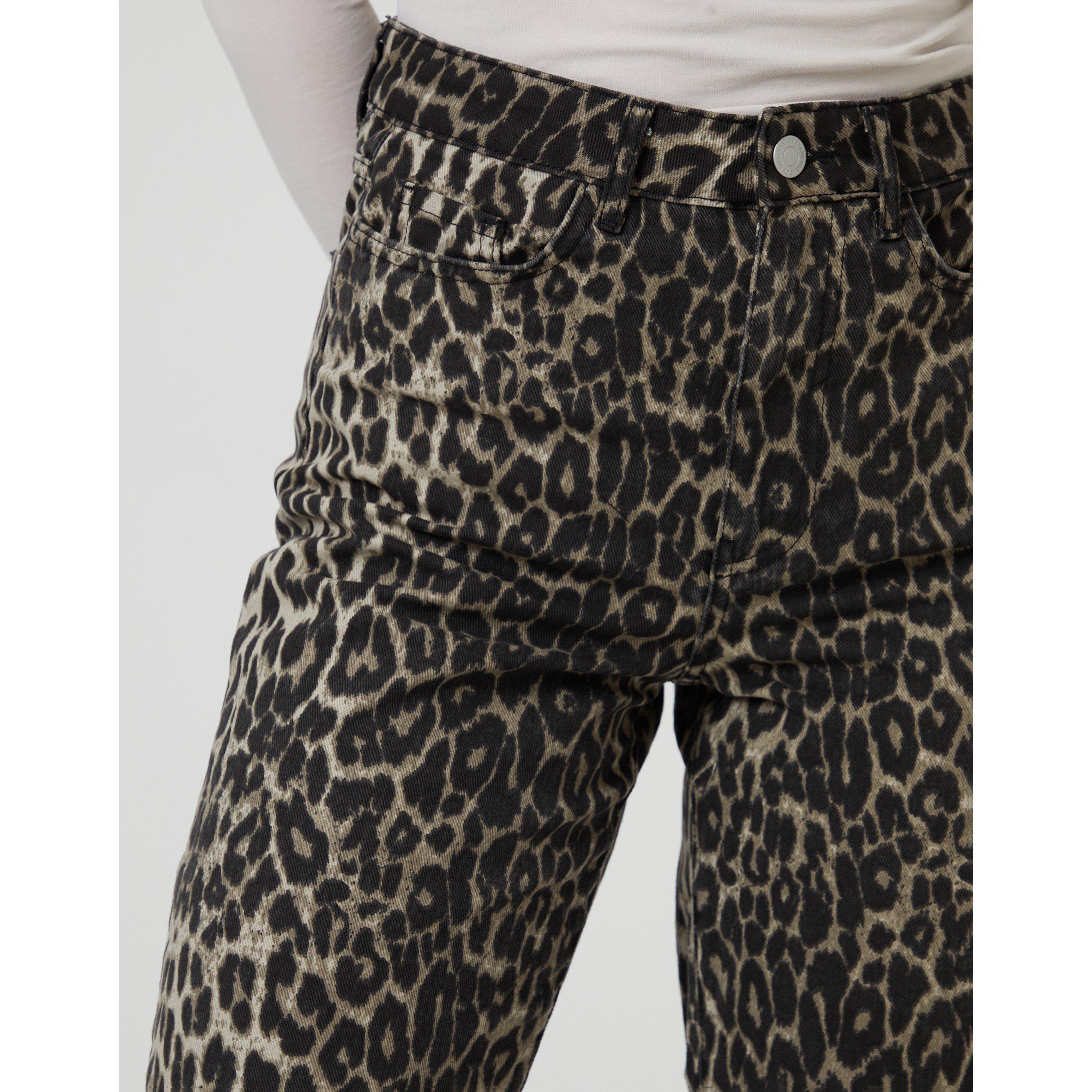 Leopard - Threadbare - Soleil Wide Leg Jeans - 4