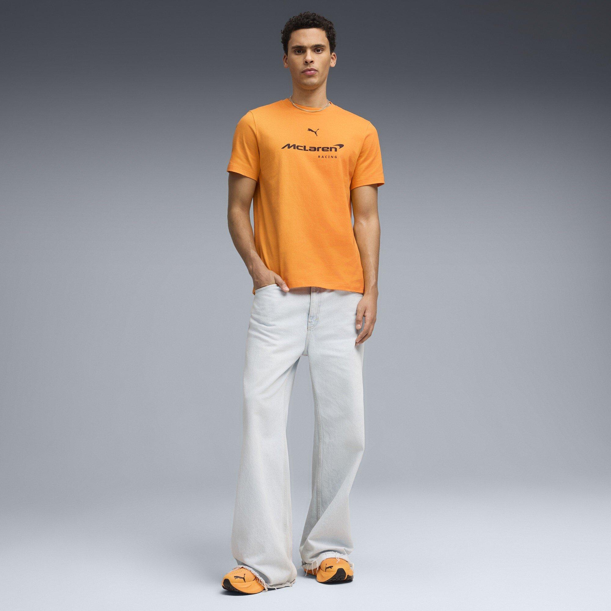 Papaya - Puma - Puma McLaren Racing Big Logo Tee Men - 5