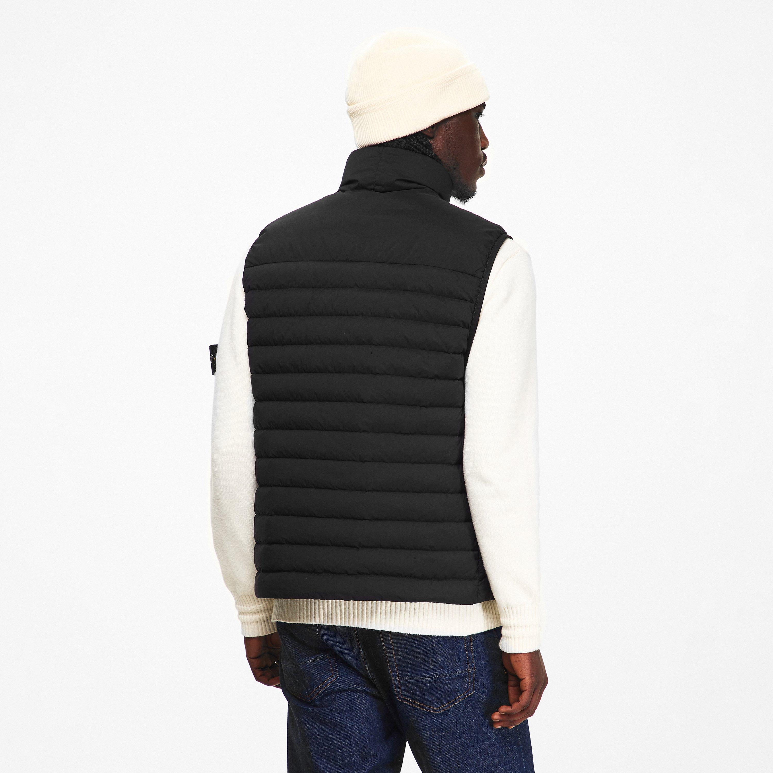 Black V0029 - Stone Island - Mens Loom Gilet - 4