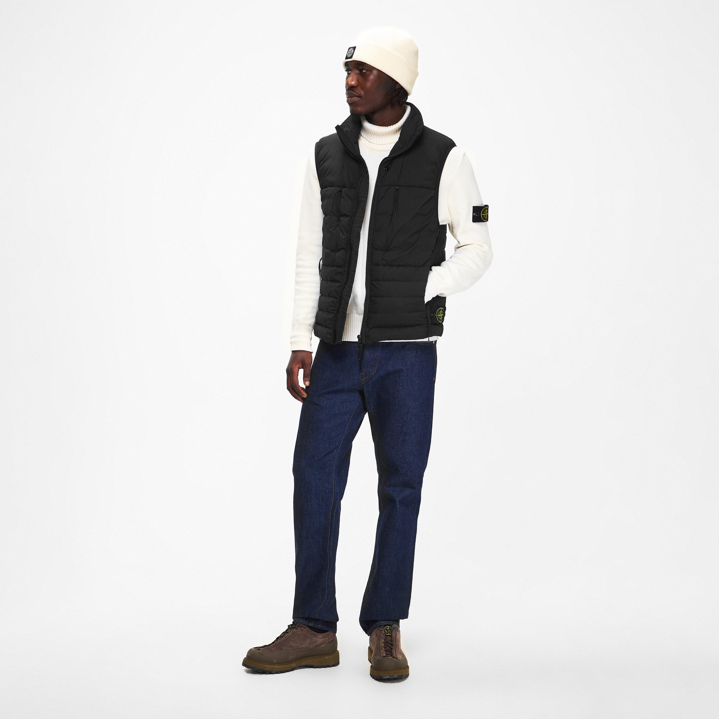 Black V0029 - Stone Island - Mens Loom Gilet - 6