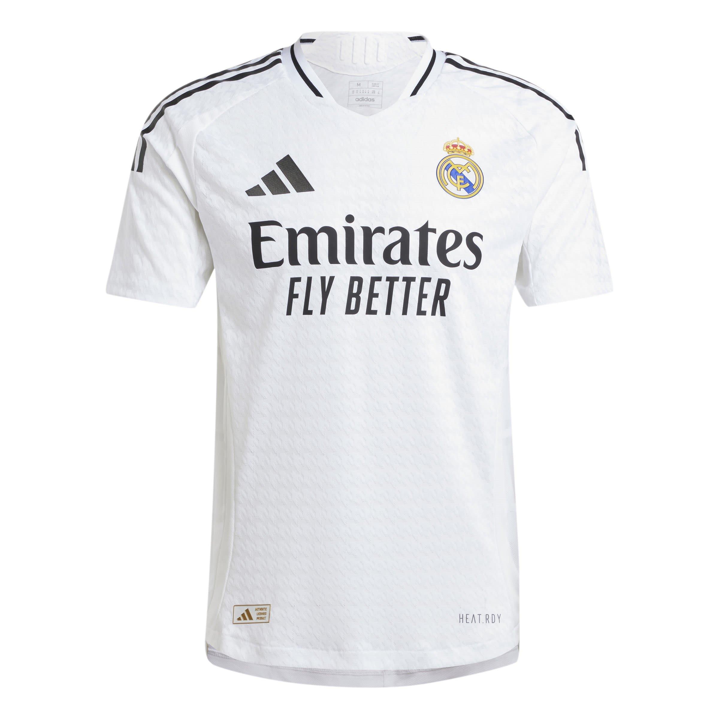 Blanco - adidas - Real Madrid Authentic Home Shirt 2024 2025 Adults - 1