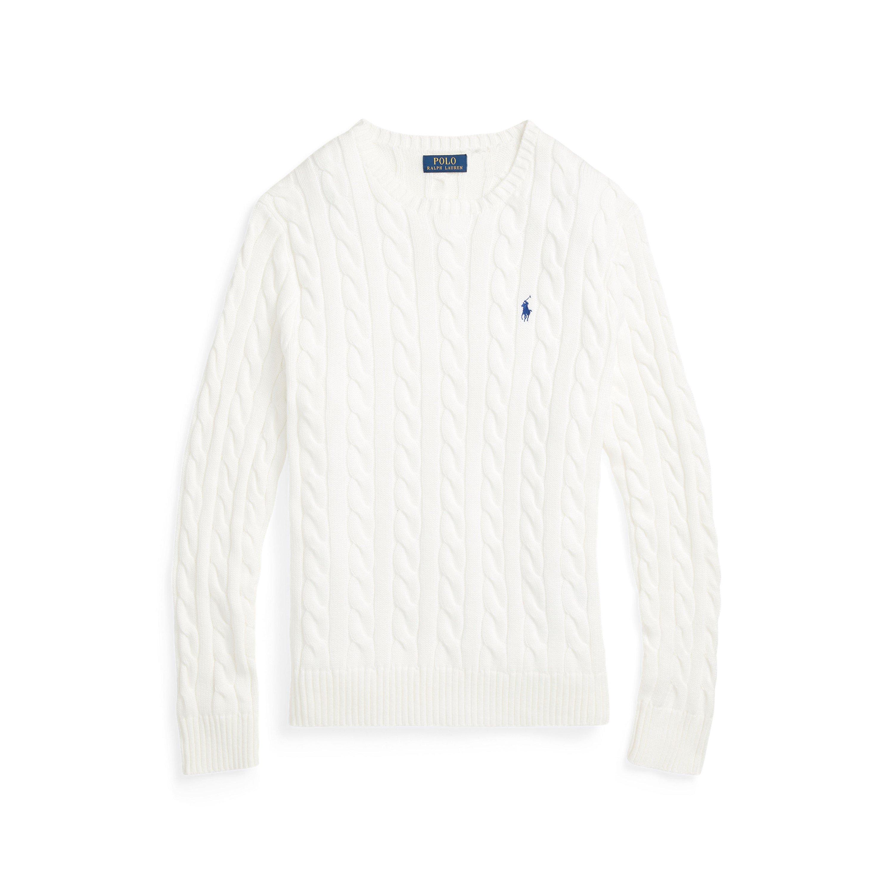 Polo Ralph Lauren Cable Knit Jumper - White - L