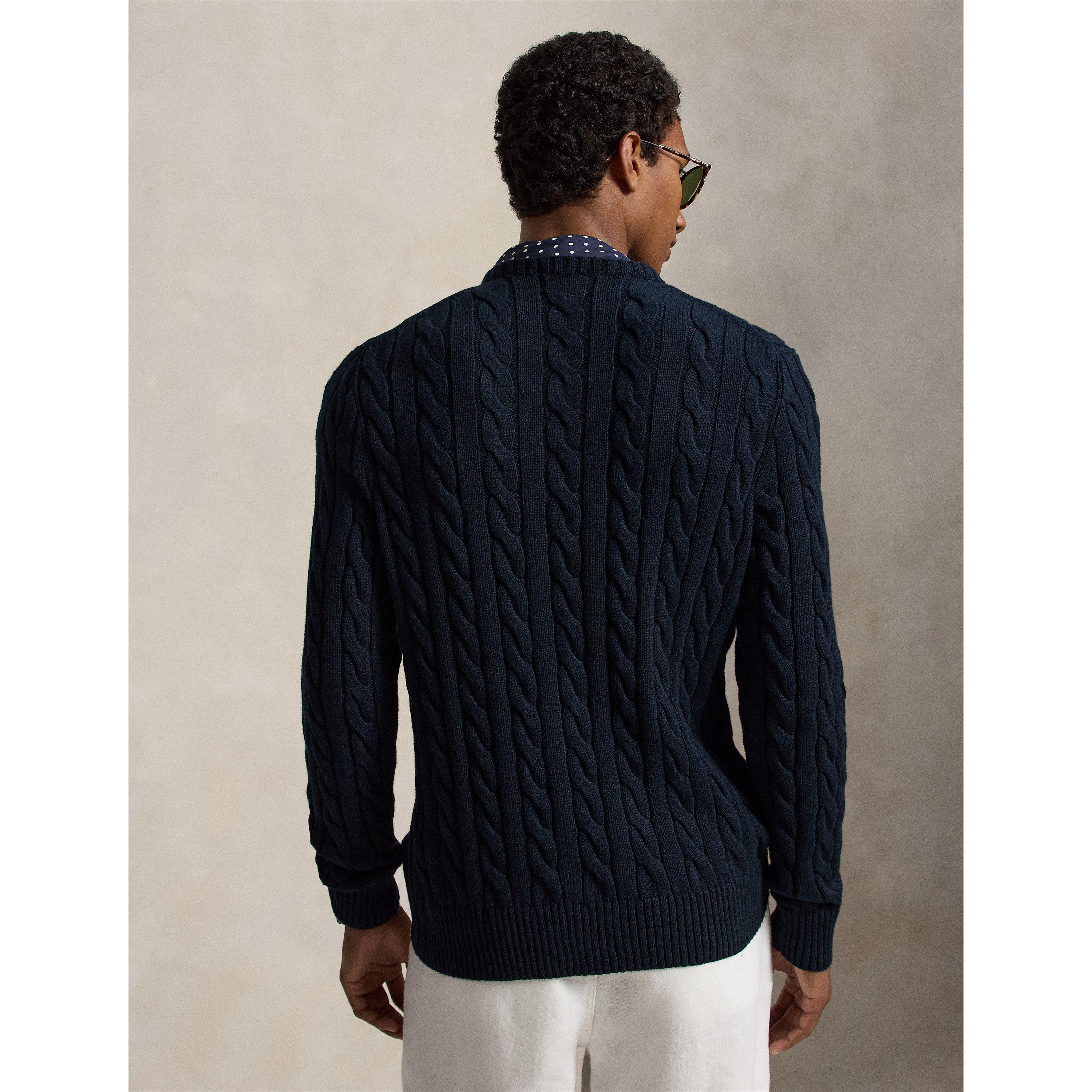 Hunter Navy - Polo Ralph Lauren - Cable Knit Jumper - 3