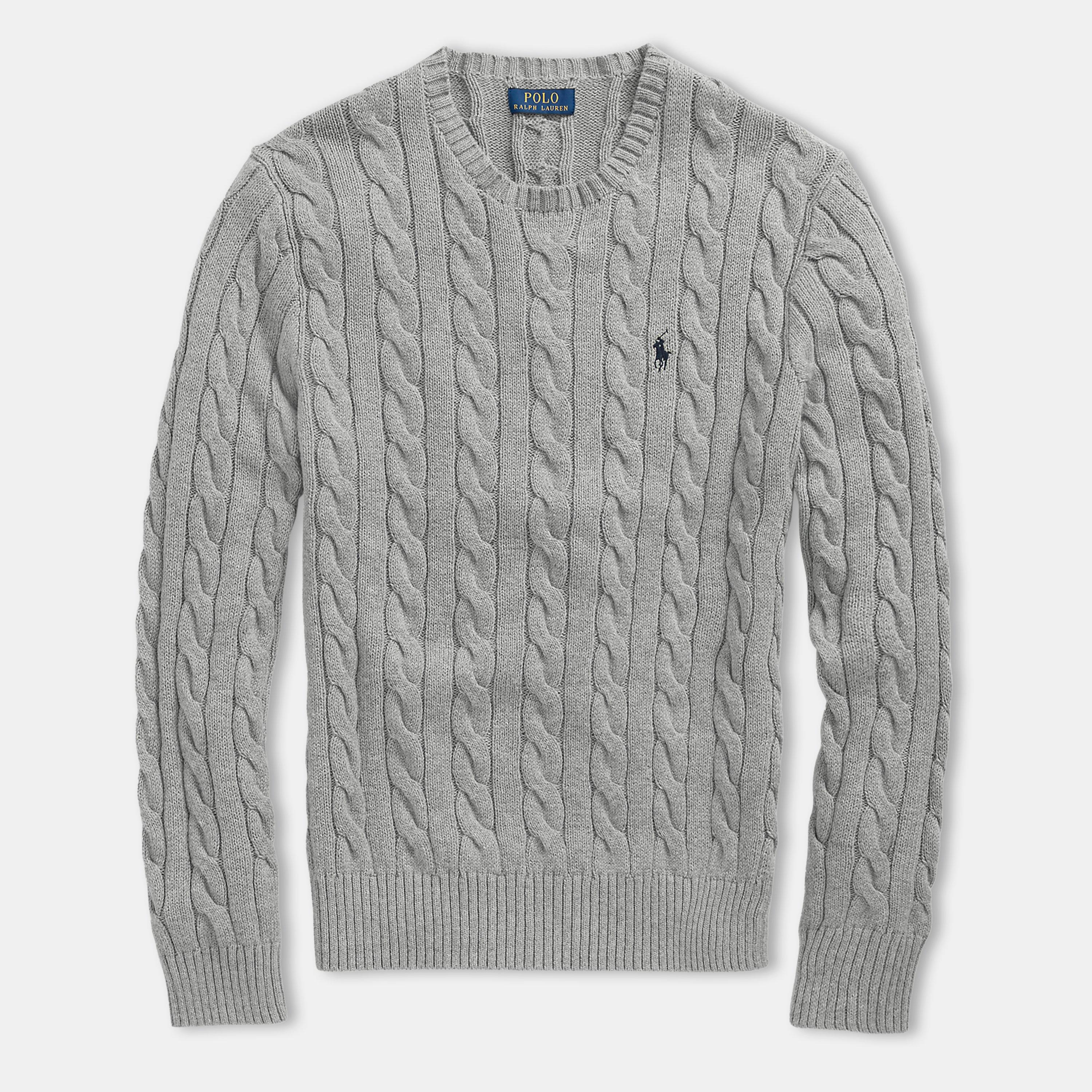 Fawn Gry Htr - Polo Ralph Lauren - Cable Knit Jumper - 1