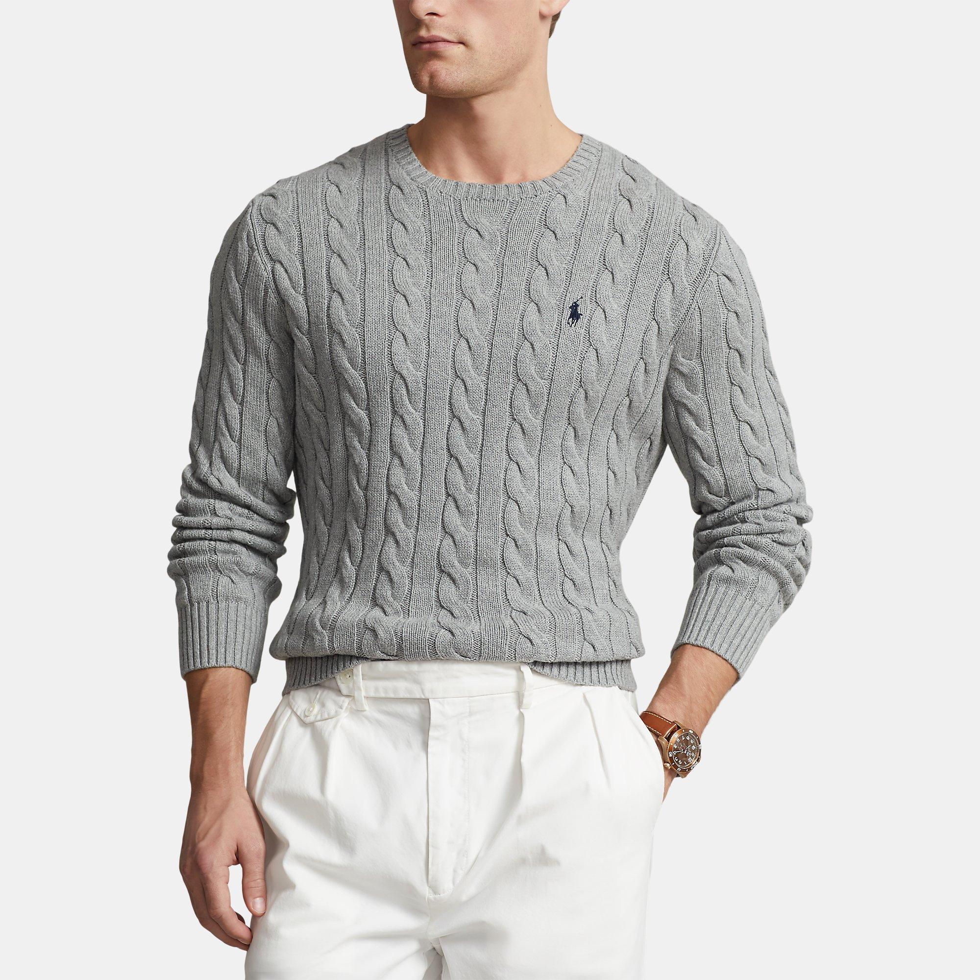 Fawn Gry Htr - Polo Ralph Lauren - Cable Knit Jumper - 2