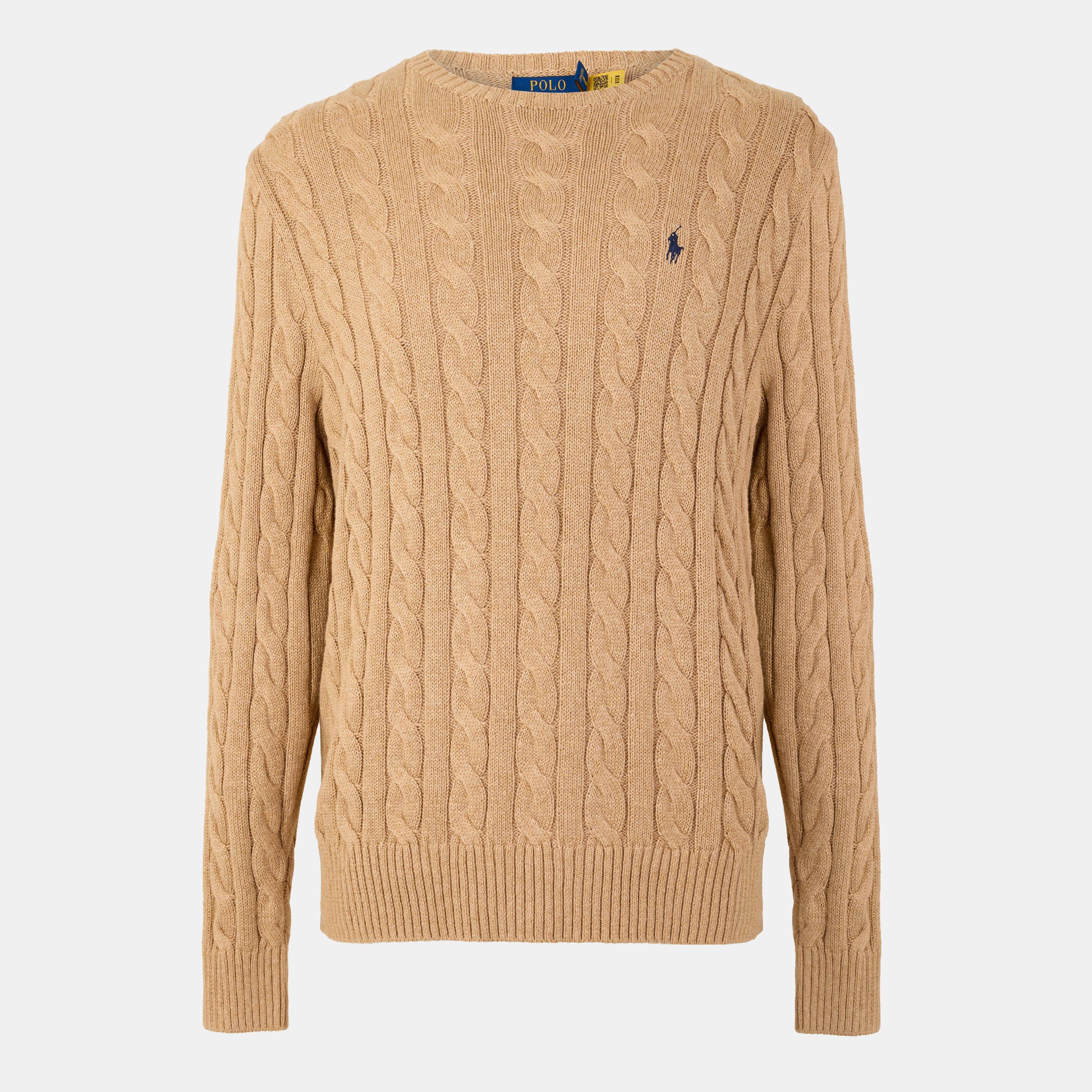 Polo Ralph Lauren Cable Knit Jumper - Camel Melange - XL