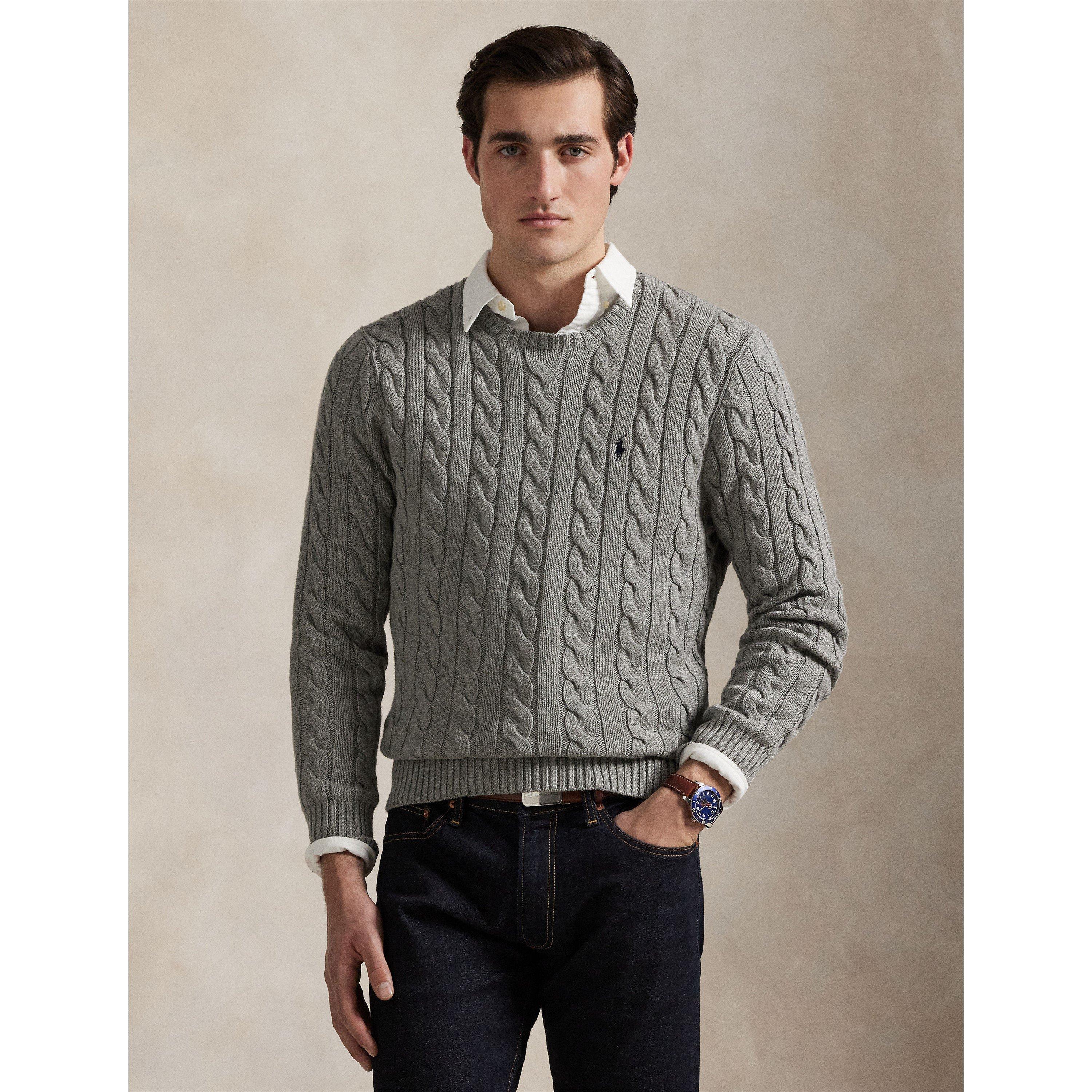 Fawn Grey - Polo Ralph Lauren - Cable Knit Jumper - 2