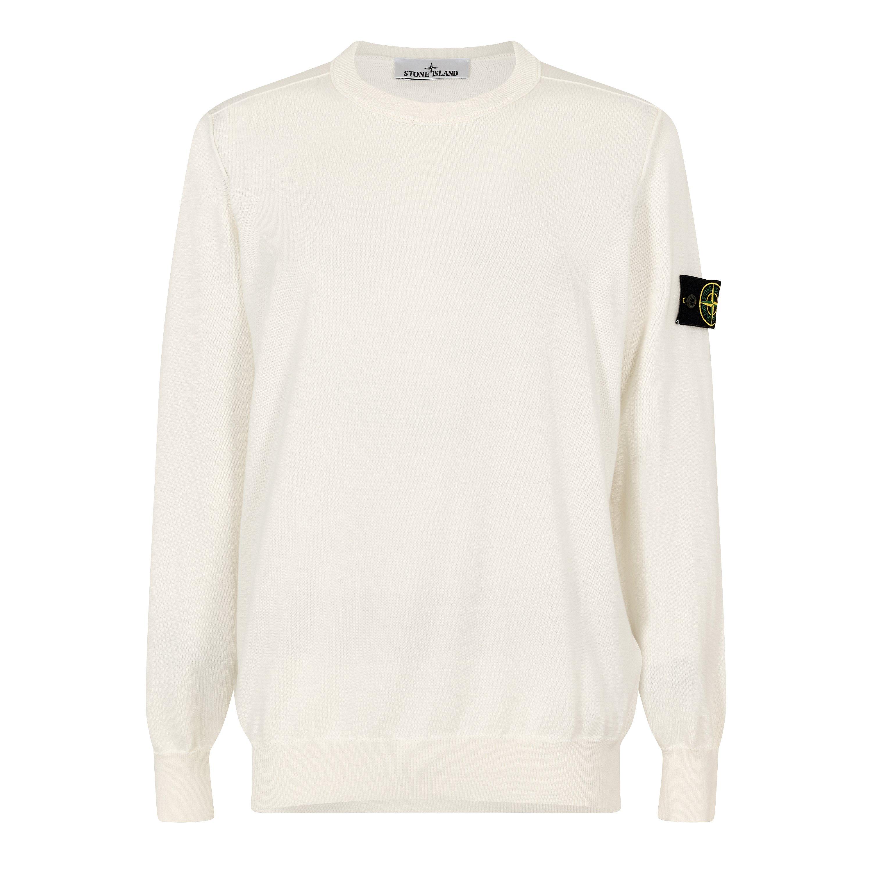 Stone Island Men's Crew Neck Jumper - Ivory V0093 - L