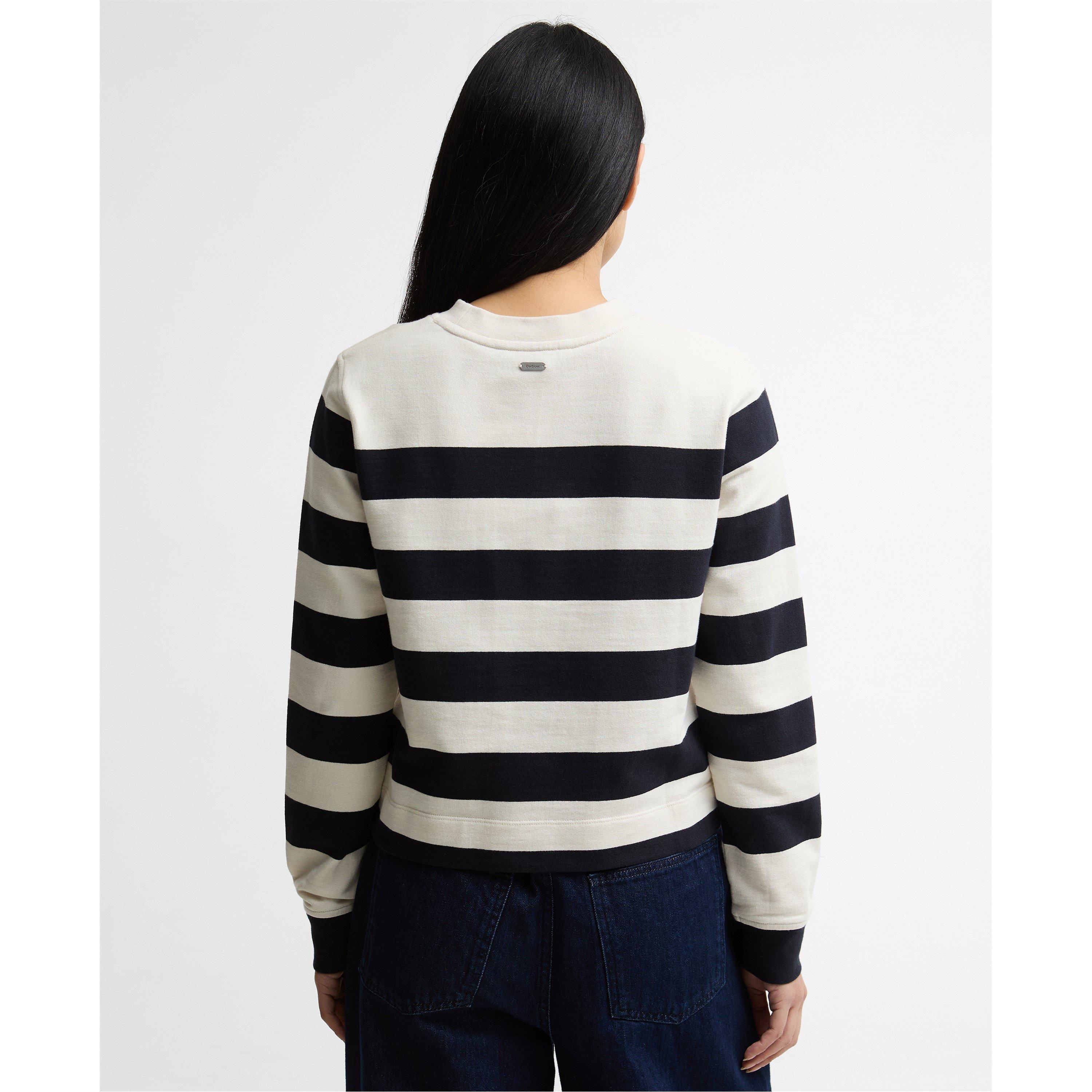 Navy/Cloud S - Barbour - Women's Crew Neck Jumper - 3
