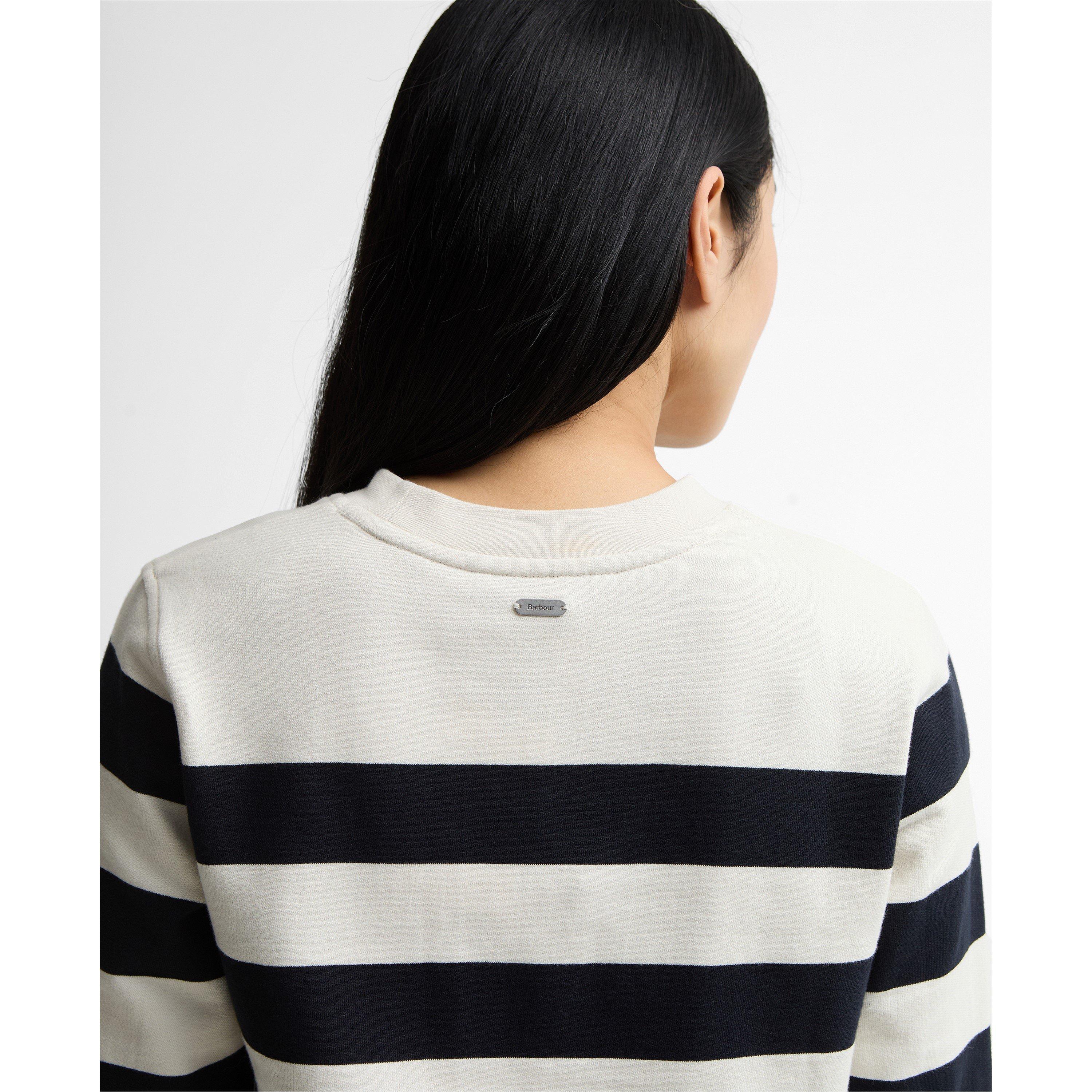 Navy/Cloud S - Barbour - Women's Crew Neck Jumper - 5