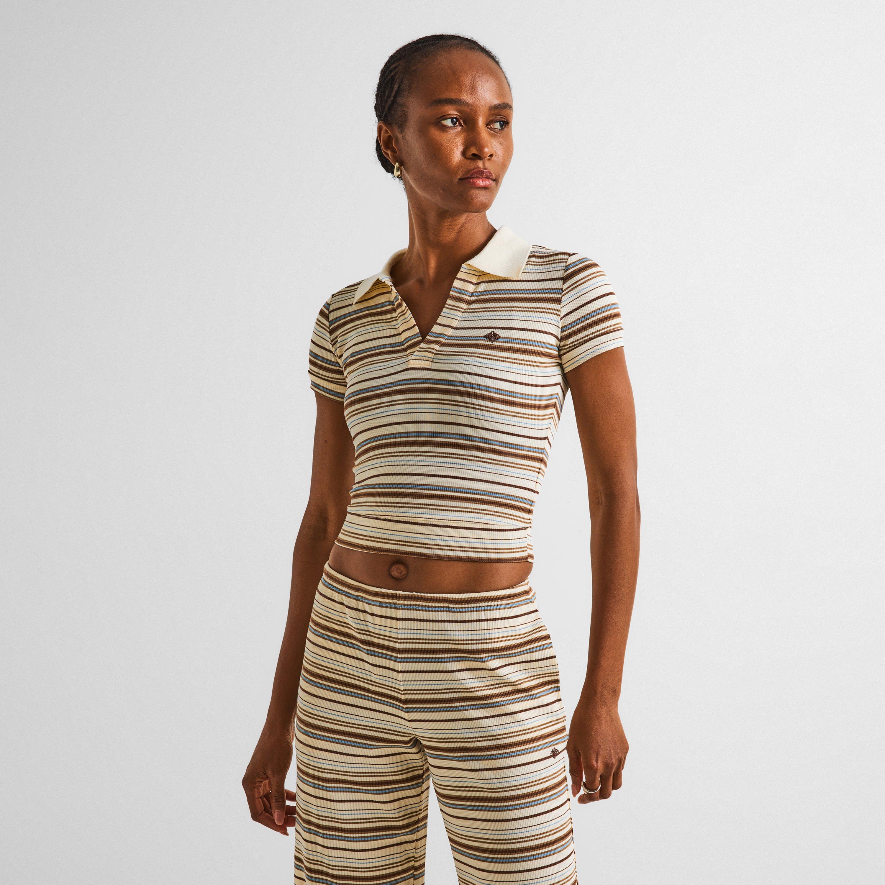 Beige - The Couture Club - Couture Stripe Polo Ld64 - 3
