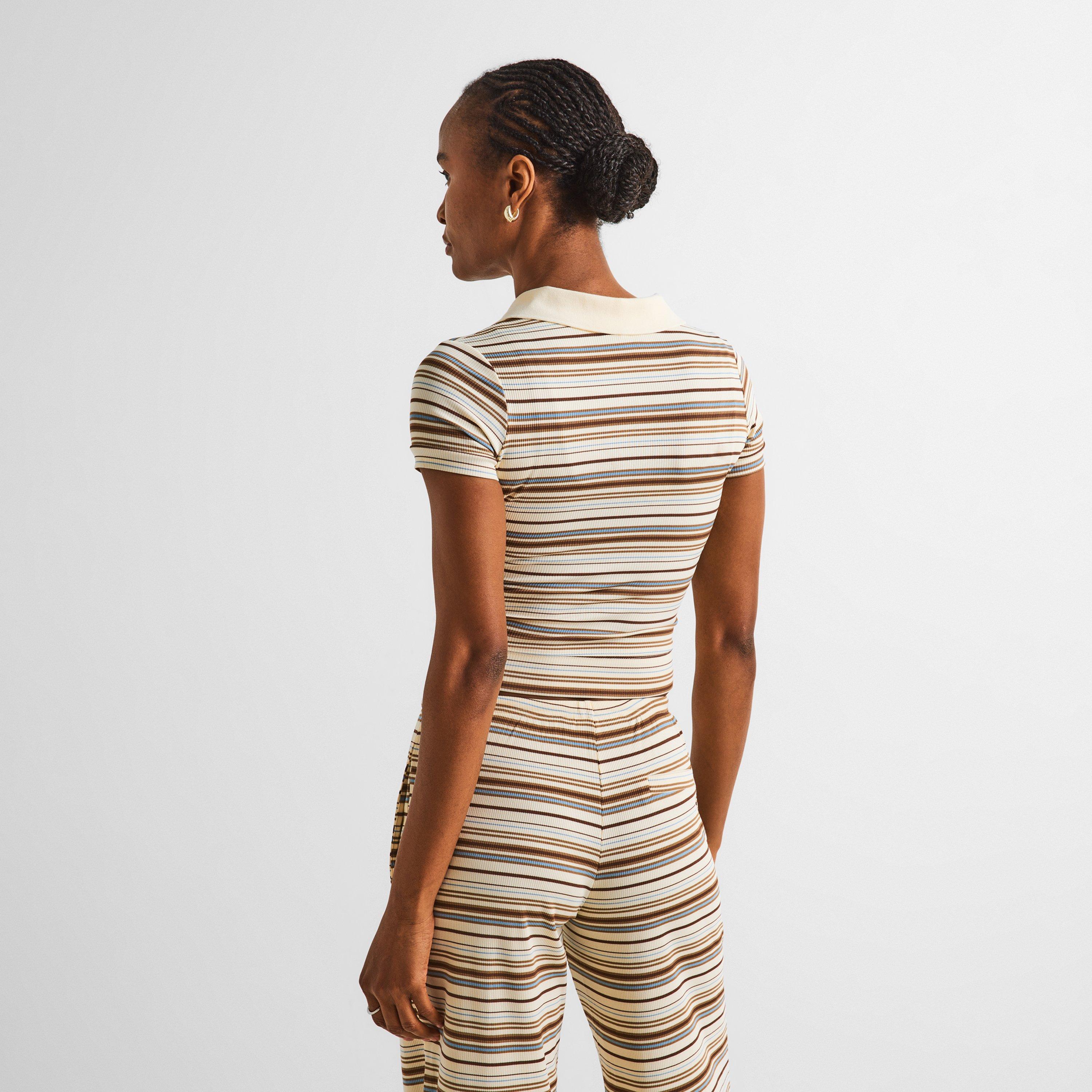 Beige - The Couture Club - Couture Stripe Polo Ld64 - 4