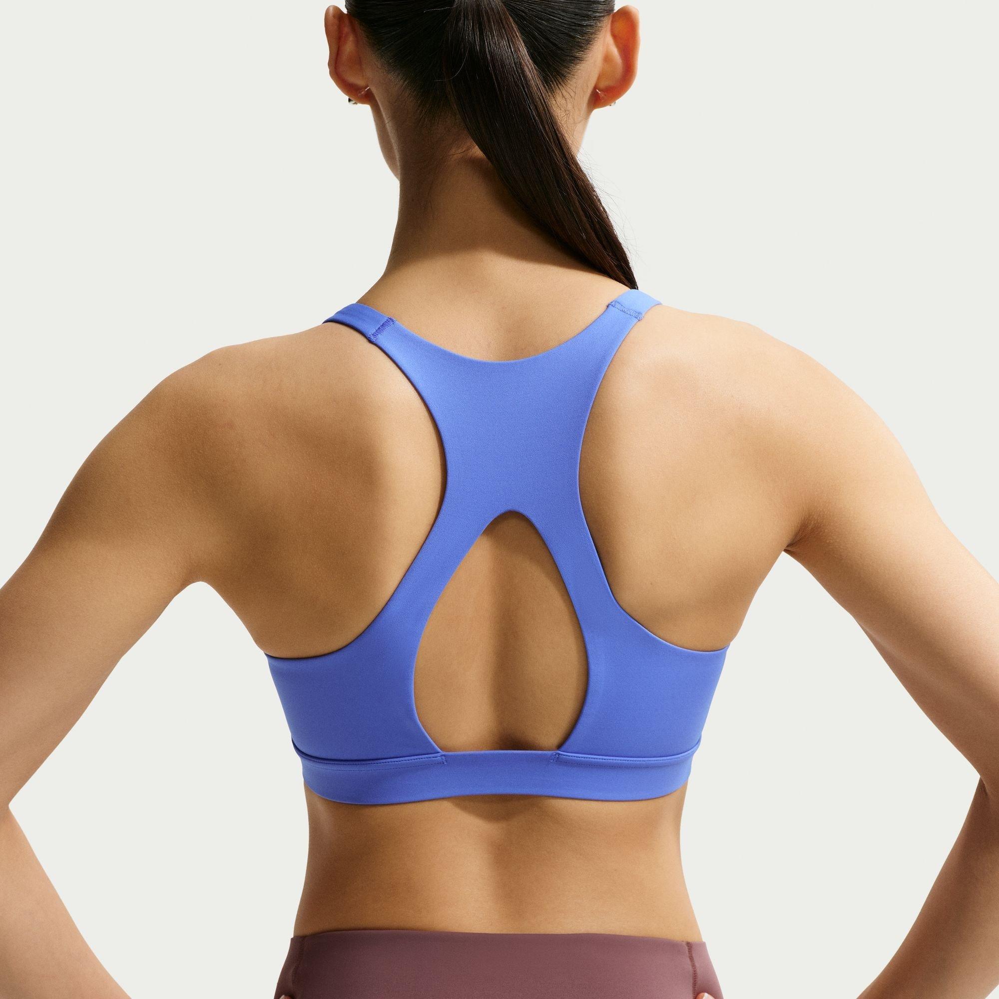 Sapphire/Blue - Nike - Women's Medium Impact Non Wired Sports Bra - 2