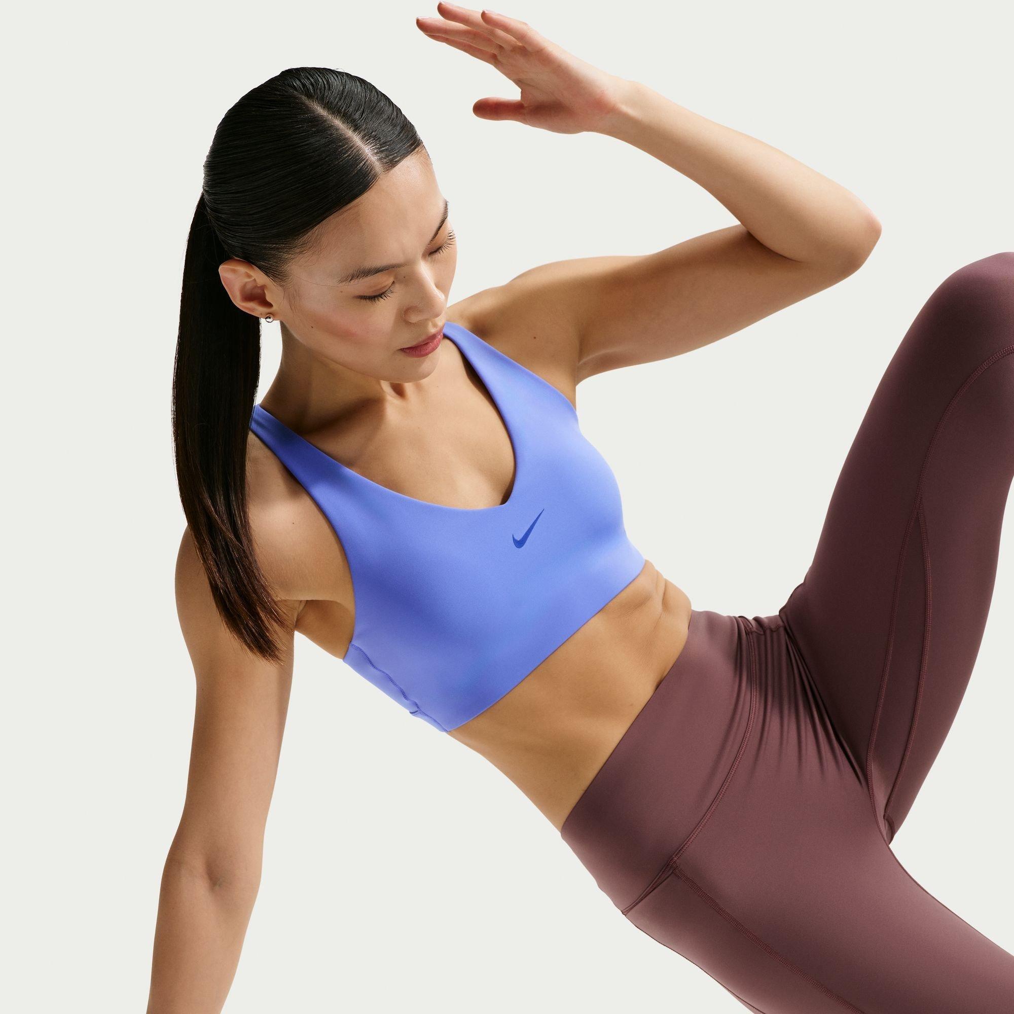 Sapphire/Blue - Nike - Women's Medium Impact Non Wired Sports Bra - 3