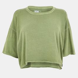 Vans Relaxed Crop Wash Ss Tee Evening Ha Top Womens