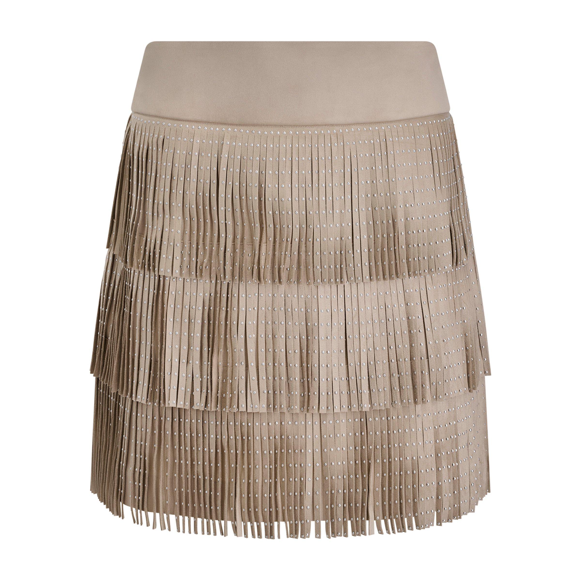 Dkny Women's Mini Skirt - Pebble - 14 (L)