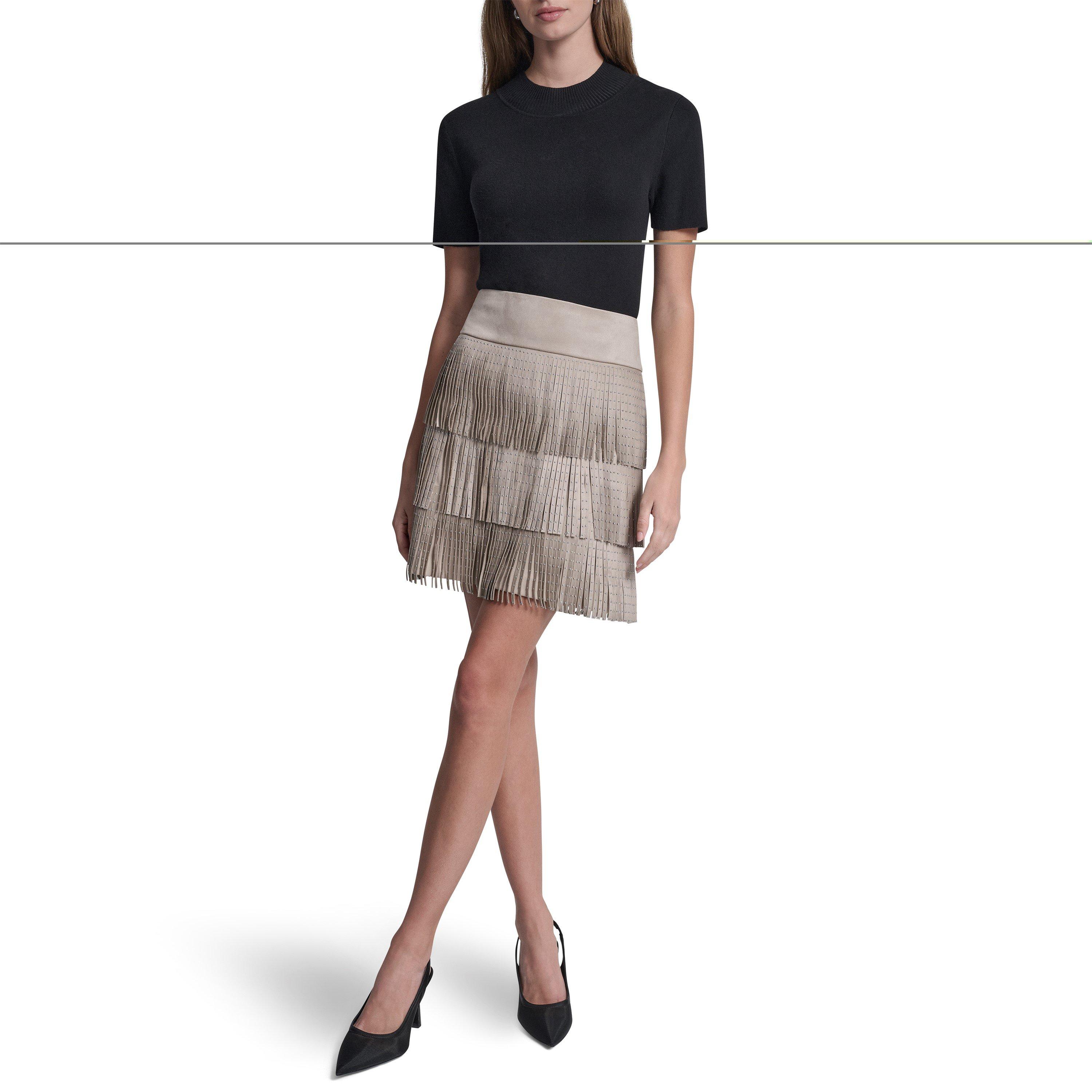 Pebble - DKNY - DKNY Fringe Skrt Ld62 - 4