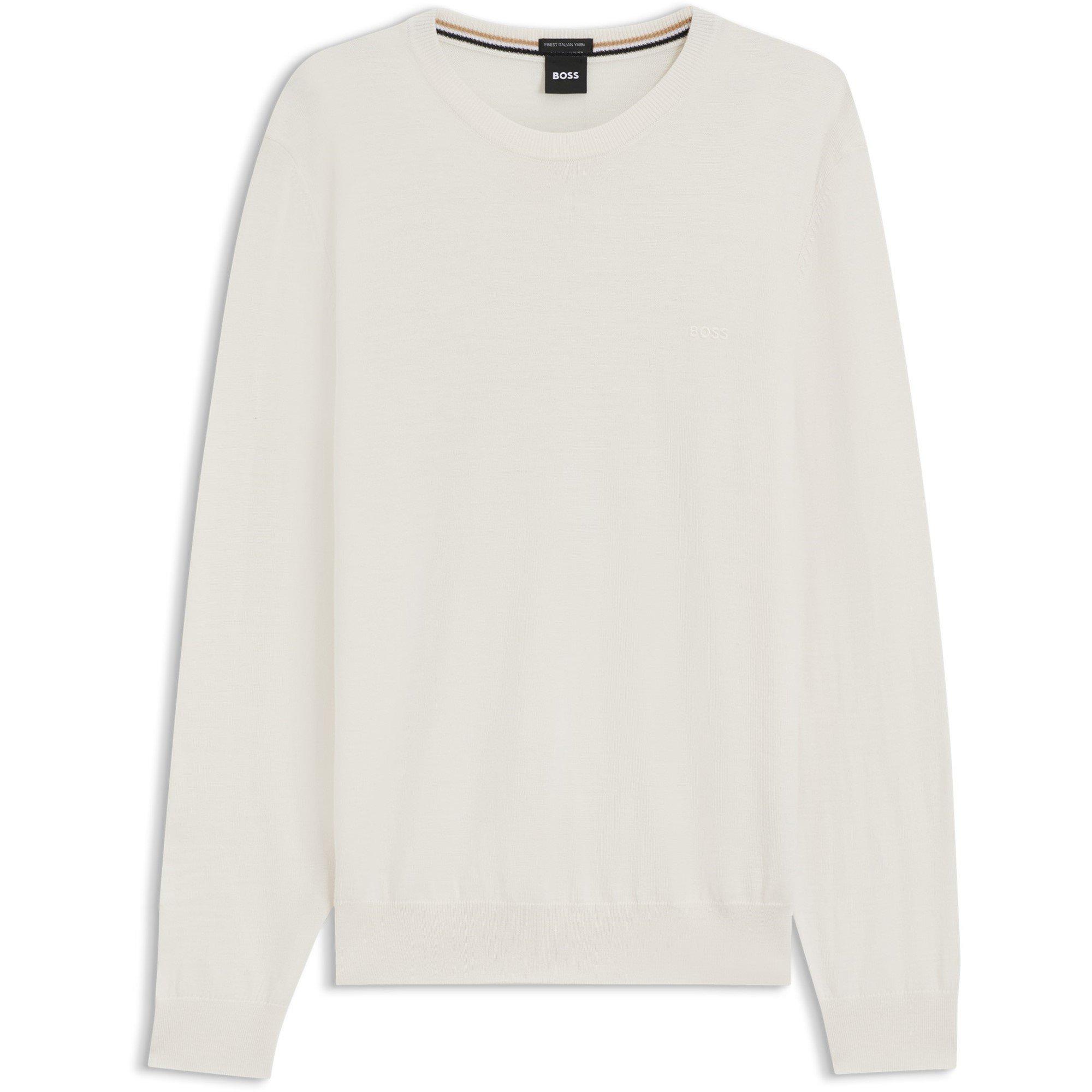 Open White 131 - Boss - Men's Botto-L 01 Black Classic Fit Crew Neck Jumper - 1