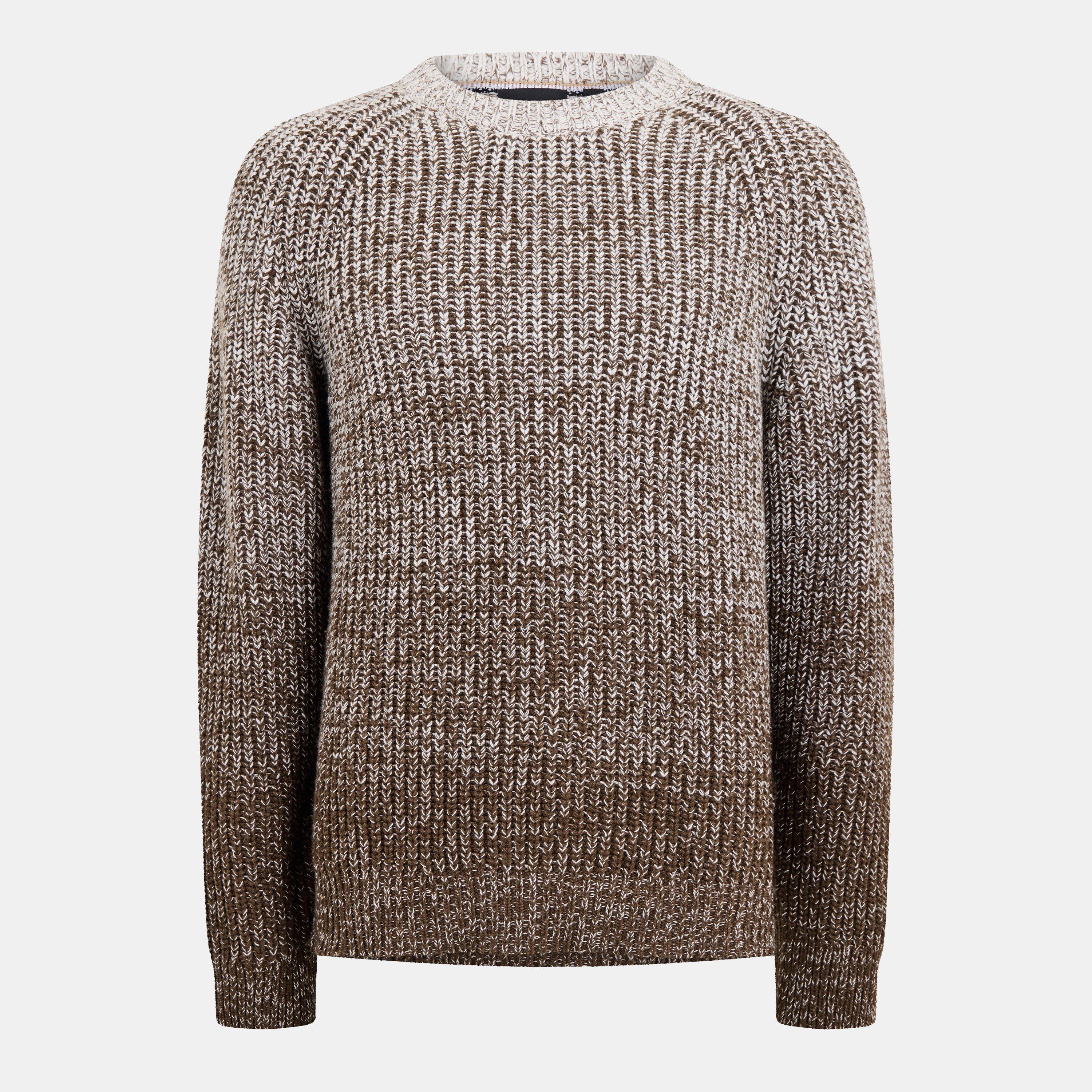 Open White - Boss - Men's H-Ezrano Structured Crew Neck Jumper - 1