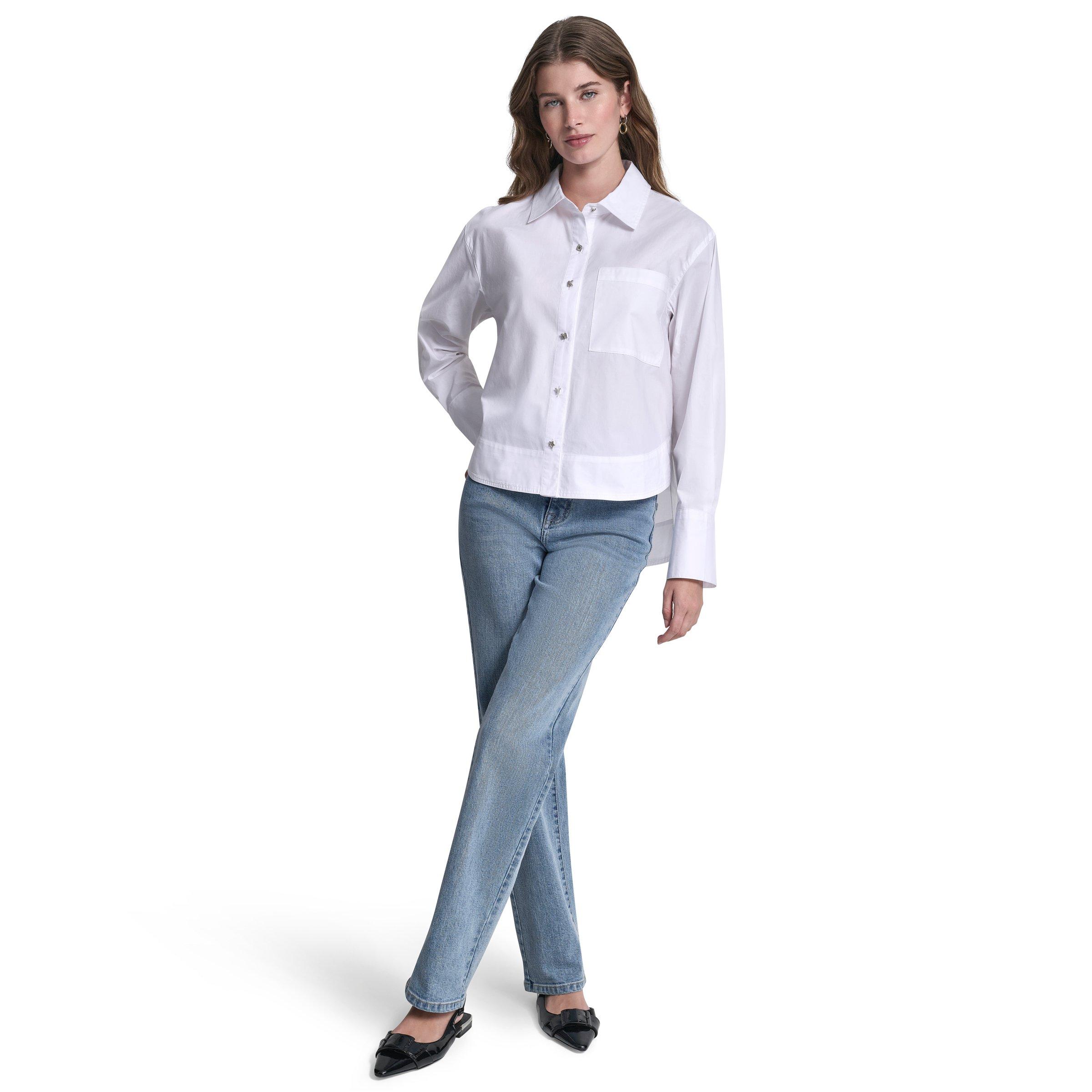 White - DKNY - DKNY Dmt Shirt Ld62 - 4