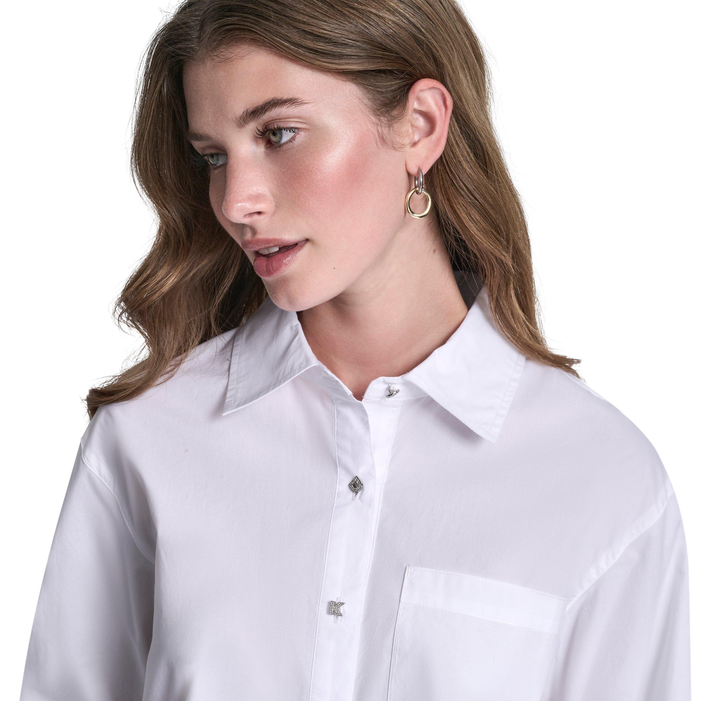 White - DKNY - DKNY Dmt Shirt Ld62 - 5
