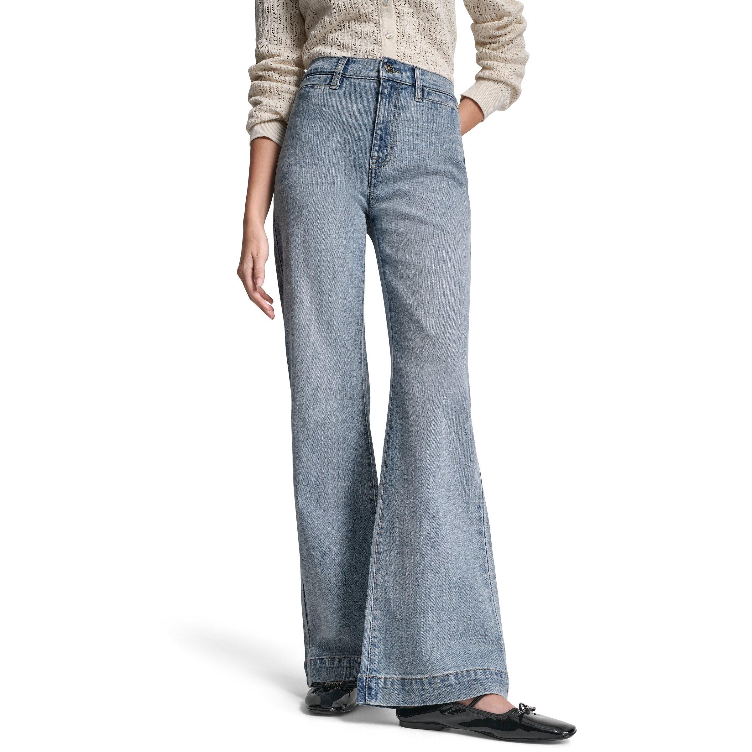 Bryant - DKNY - DKNY Jeans High Rise Relaxed Flare W/ Welt Pockets - 1