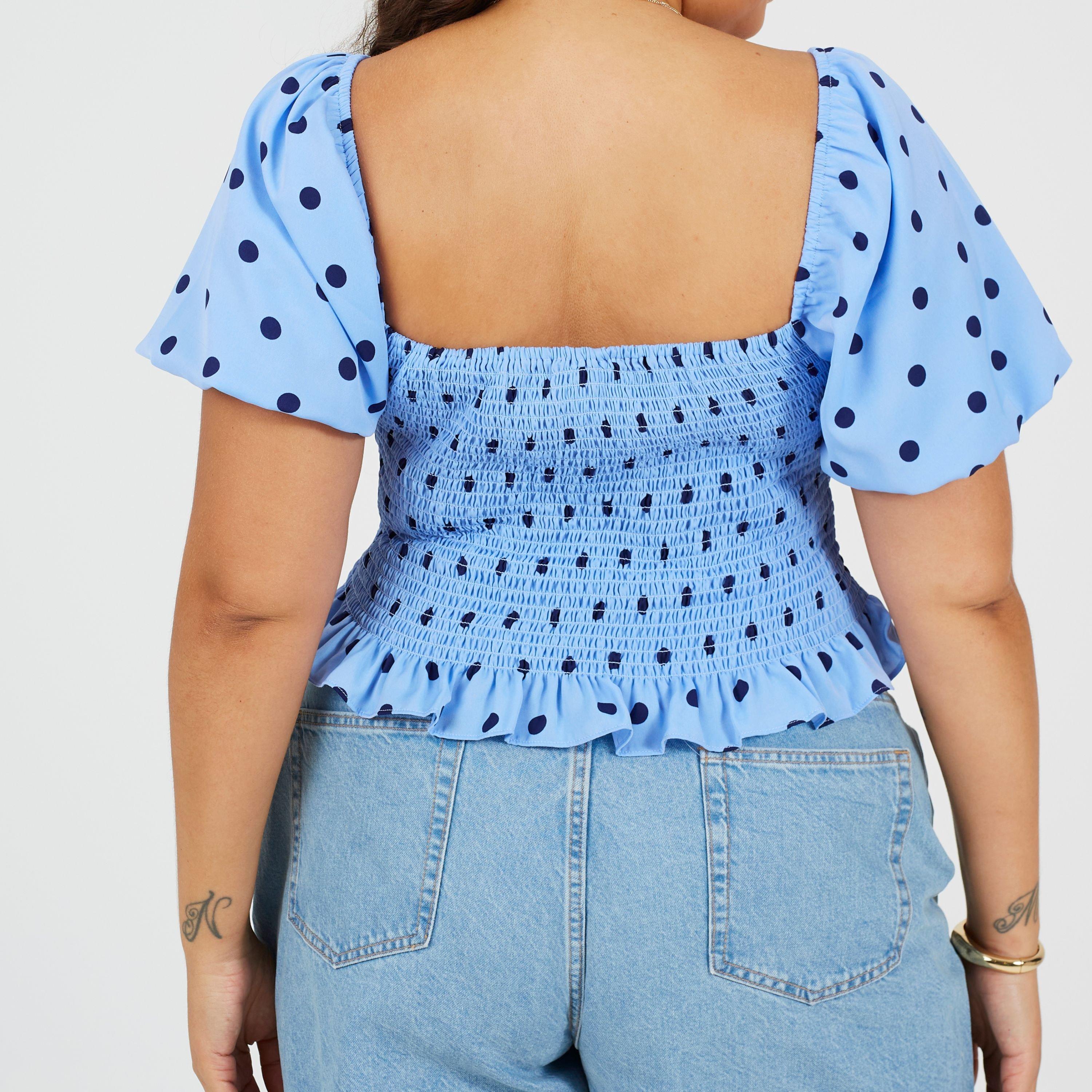 Blauw/Marineblauw - Brave Soul - Ps Puff Top Ld99 - 2