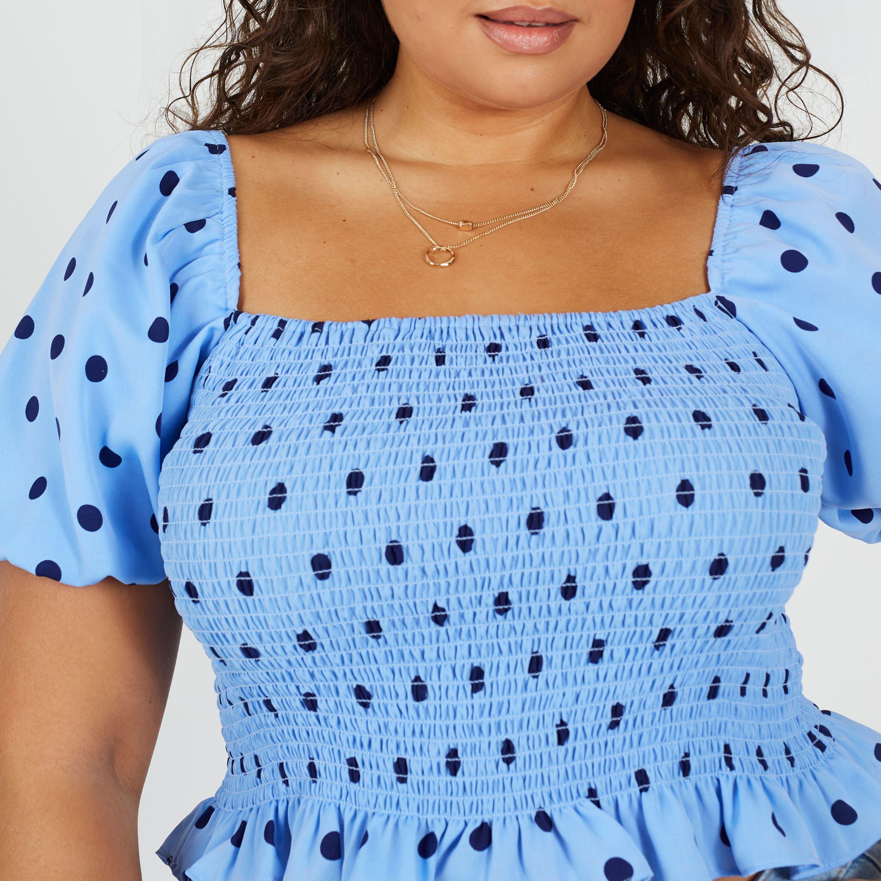 Blauw/Marineblauw - Brave Soul - Ps Puff Top Ld99 - 3